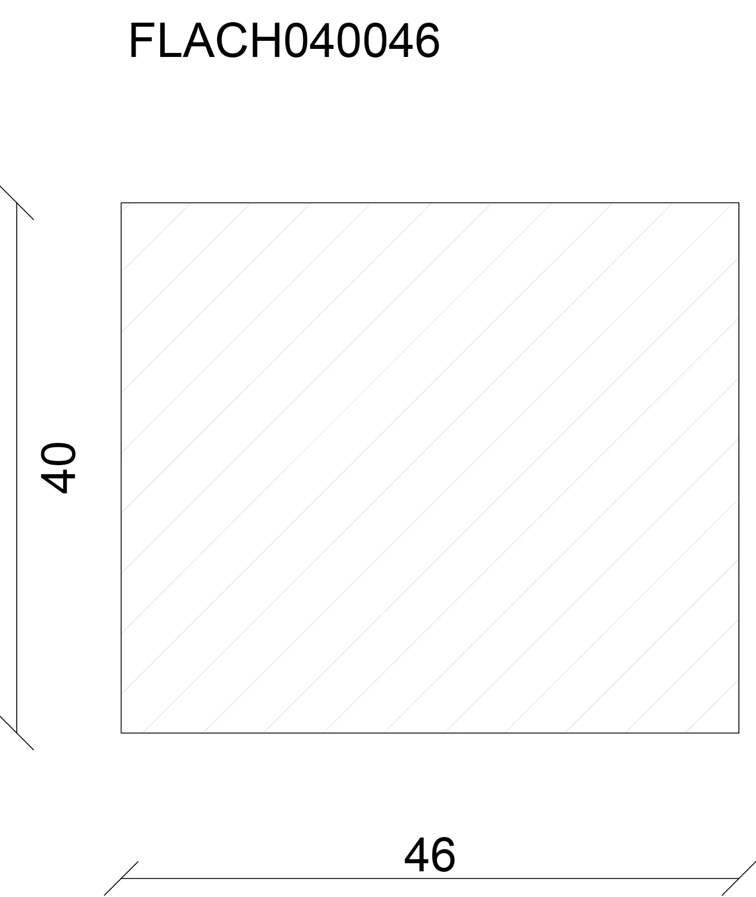 FN Neuhofer Flachleiste 100 cm 46 x 40 mm Fichte/Kiefer