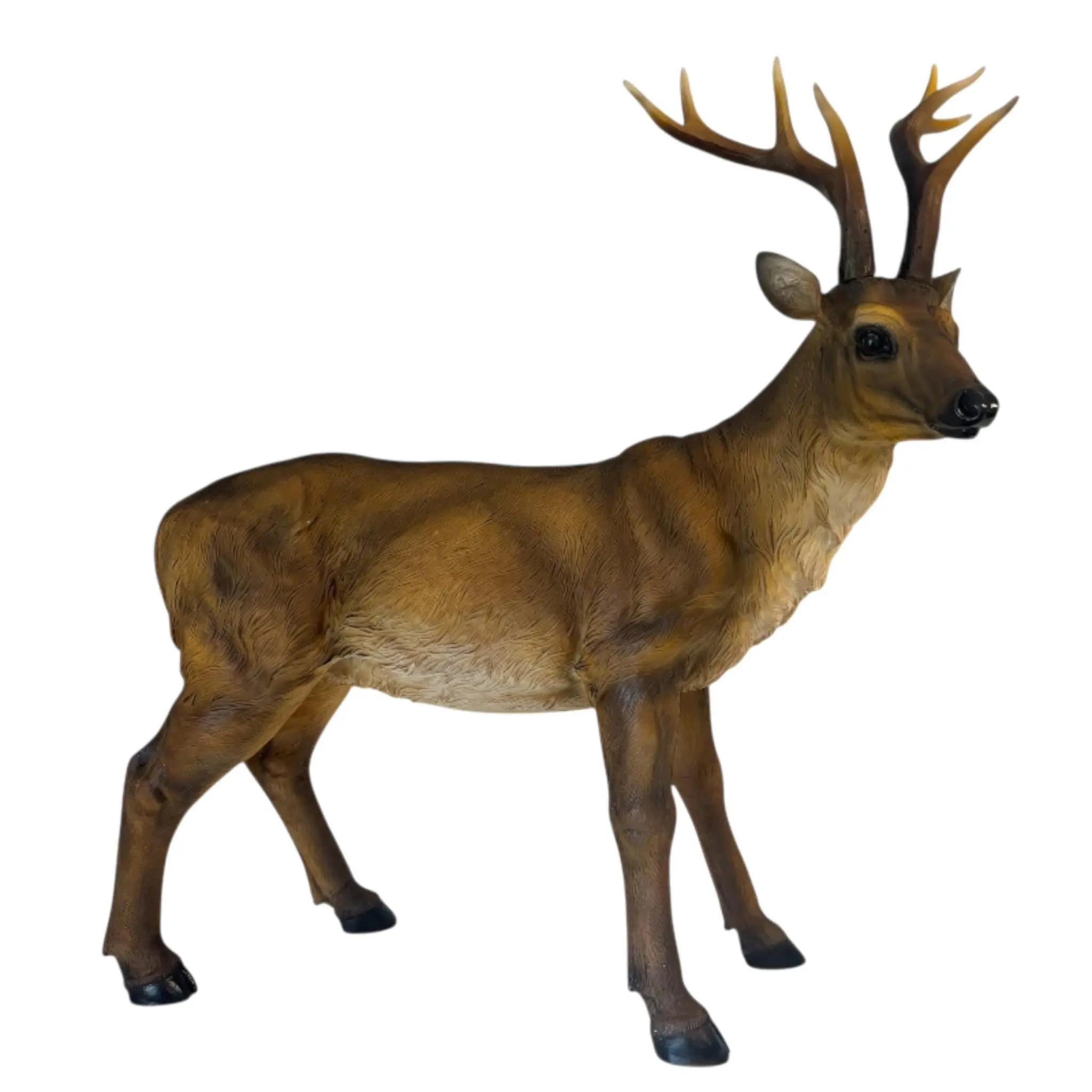 Dekofigur Hirsch 63 x 69 cm braun
