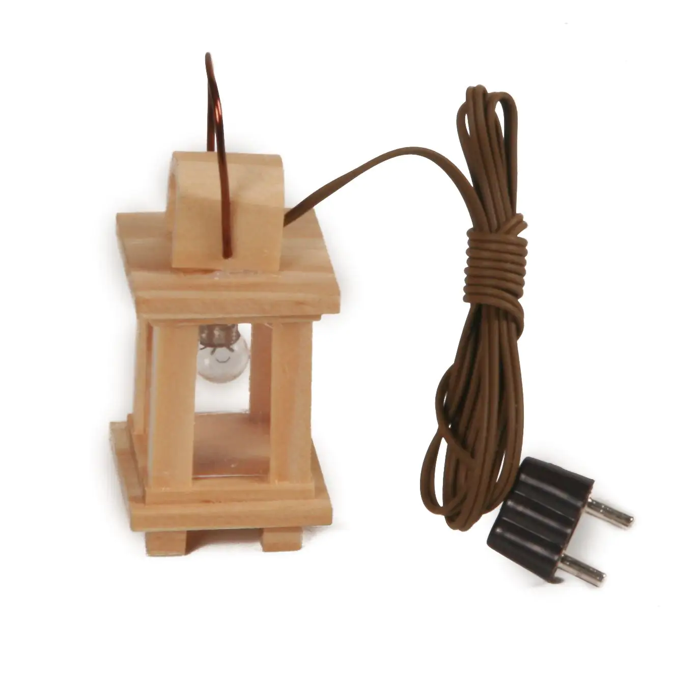 Riffelmacher Krippenzubehör Holzlaterne 4 cm