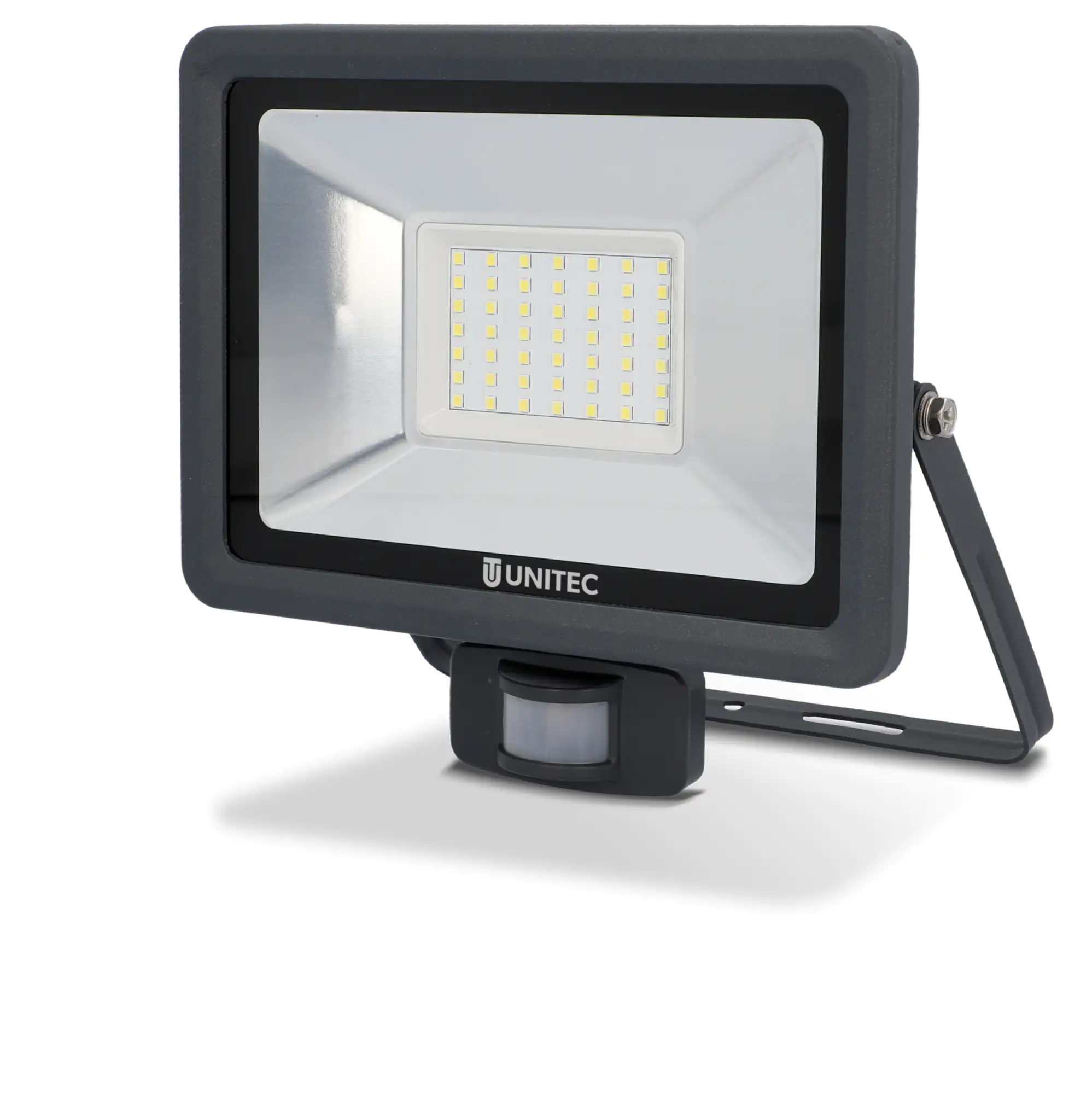 UniTec LED Strahler anthrazit mit Bewegungsmelder 35 W 4250 lm 