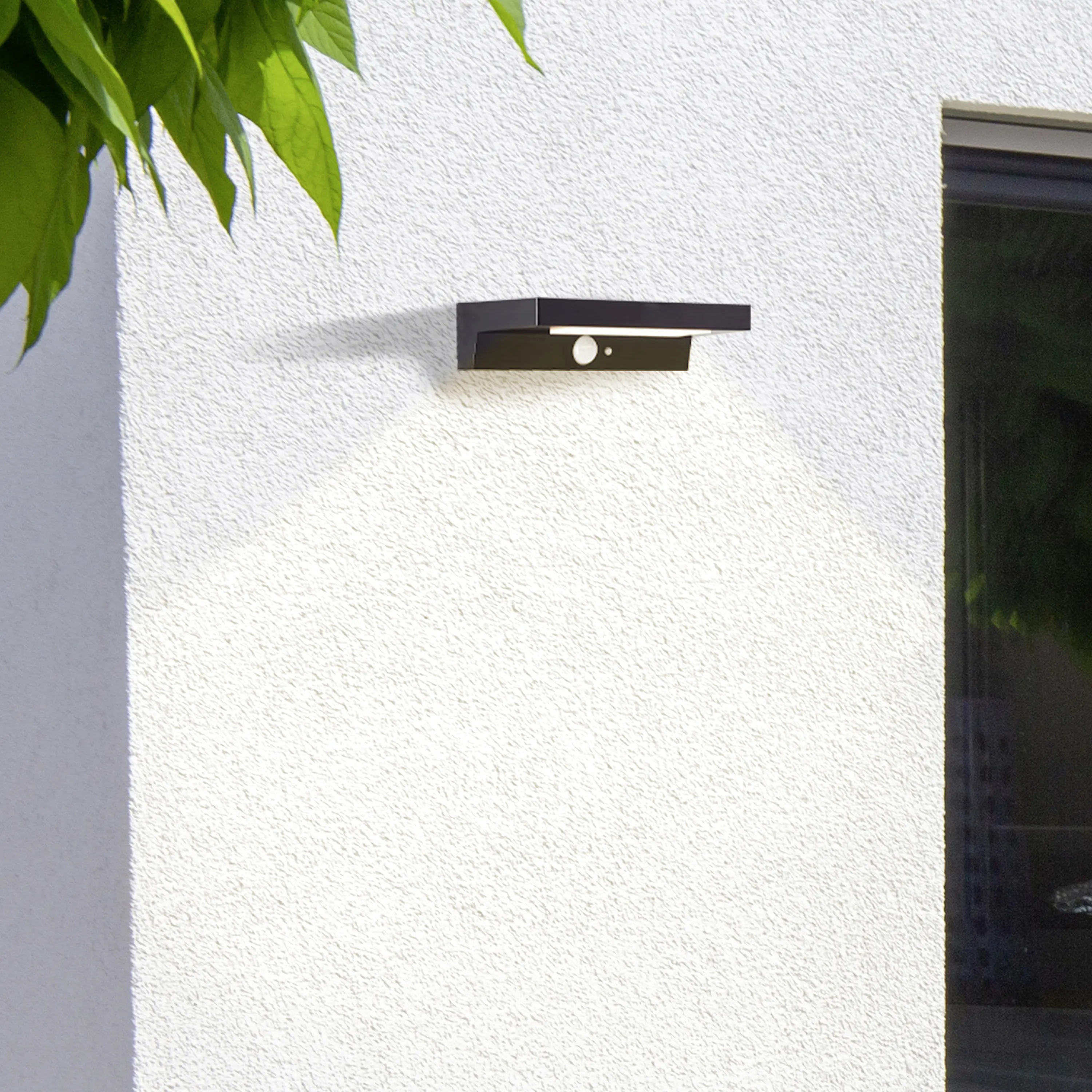 Brilliant Solar-Außenwandleuchte Barker 3W neutralweiß Bewegungsmelder
