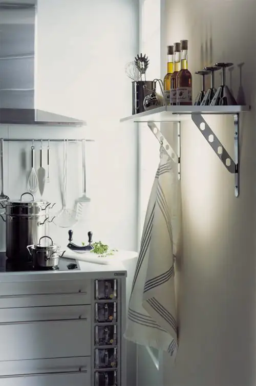 Vormann Alpha Line Garderobenkonsolen stahlmatt 25 x 20 cm