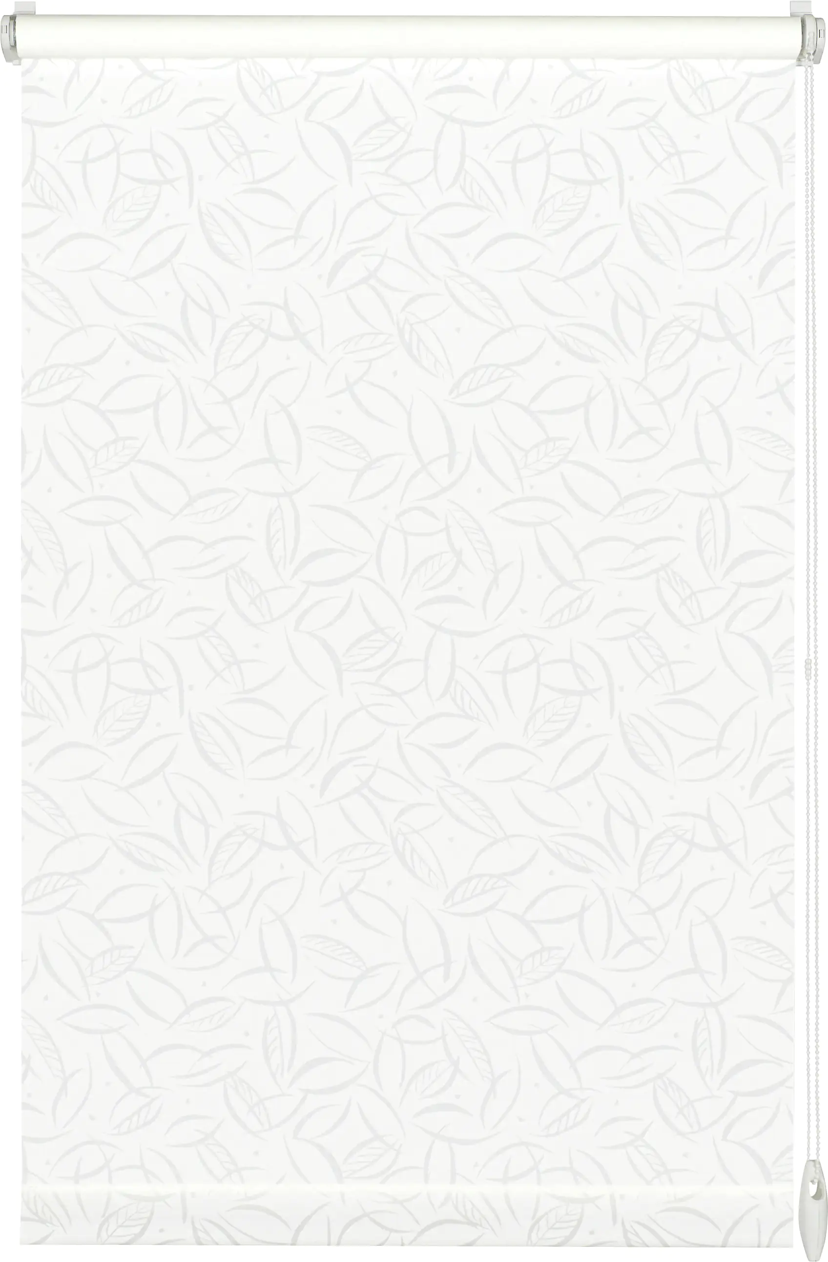 Gardinia EasyFix Rollo mit Blättern weiß 100 x 150 cm