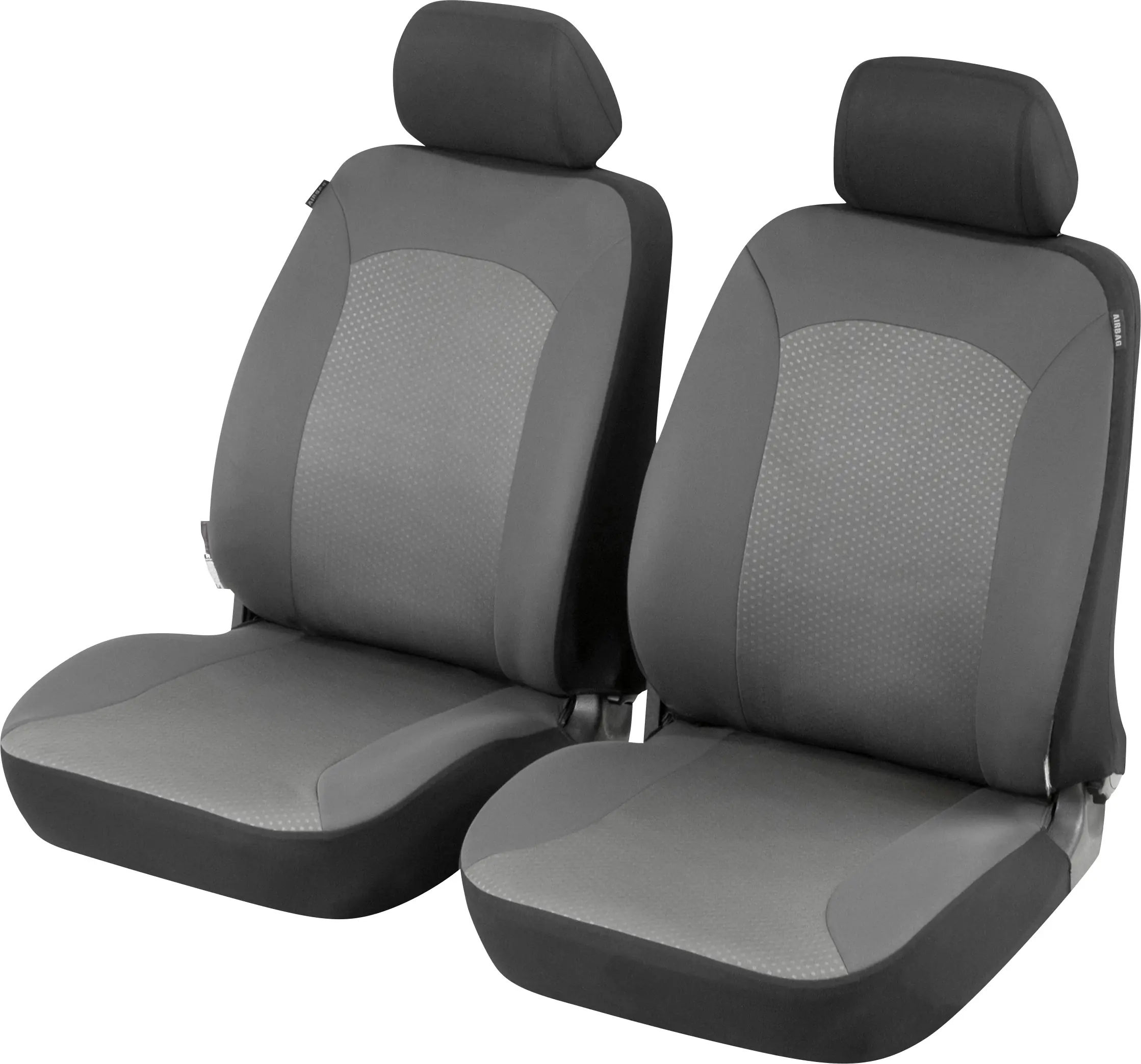 Walser Autositzbezug Premium Manhay Vordersitze grau schwarz