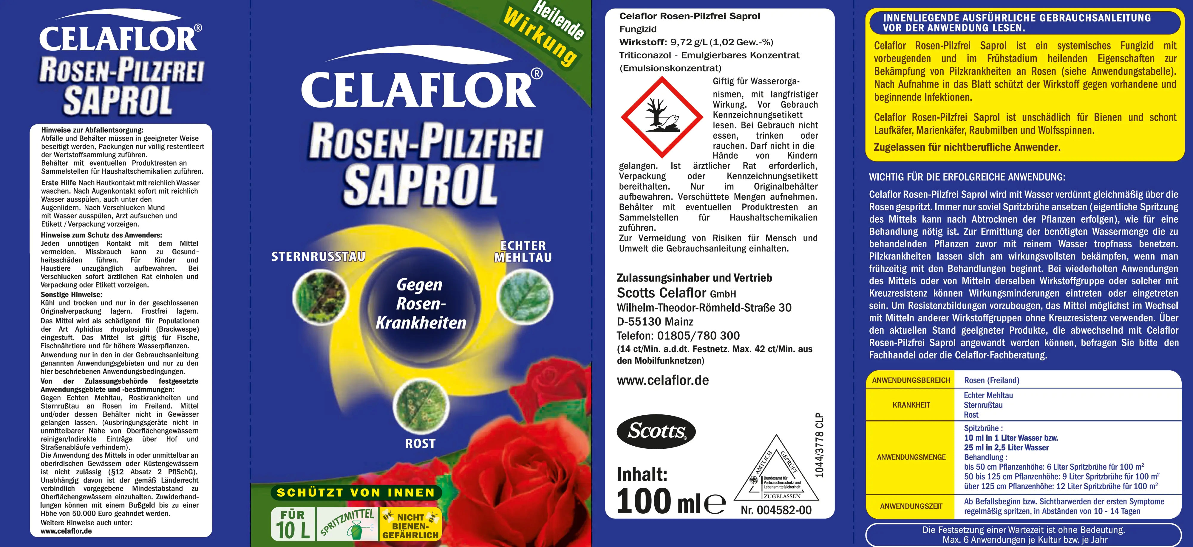 Celaflor Rosen-Pilzfrei Saprol 250 ml