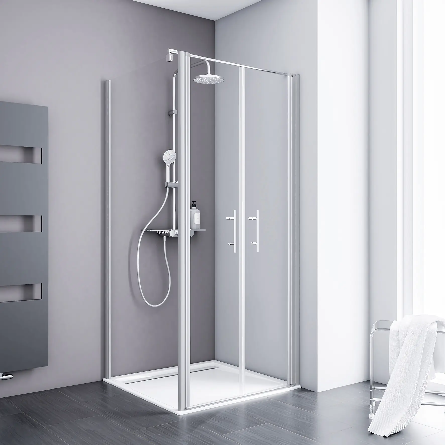 Schulte Pendeltür Seitenwand 79,2-81,2 x 200 cm Alexa Style 2.0 Schulte Pendeltür Seitenwand 79,2-81,2 x 200 cm Alexa Style 2.0