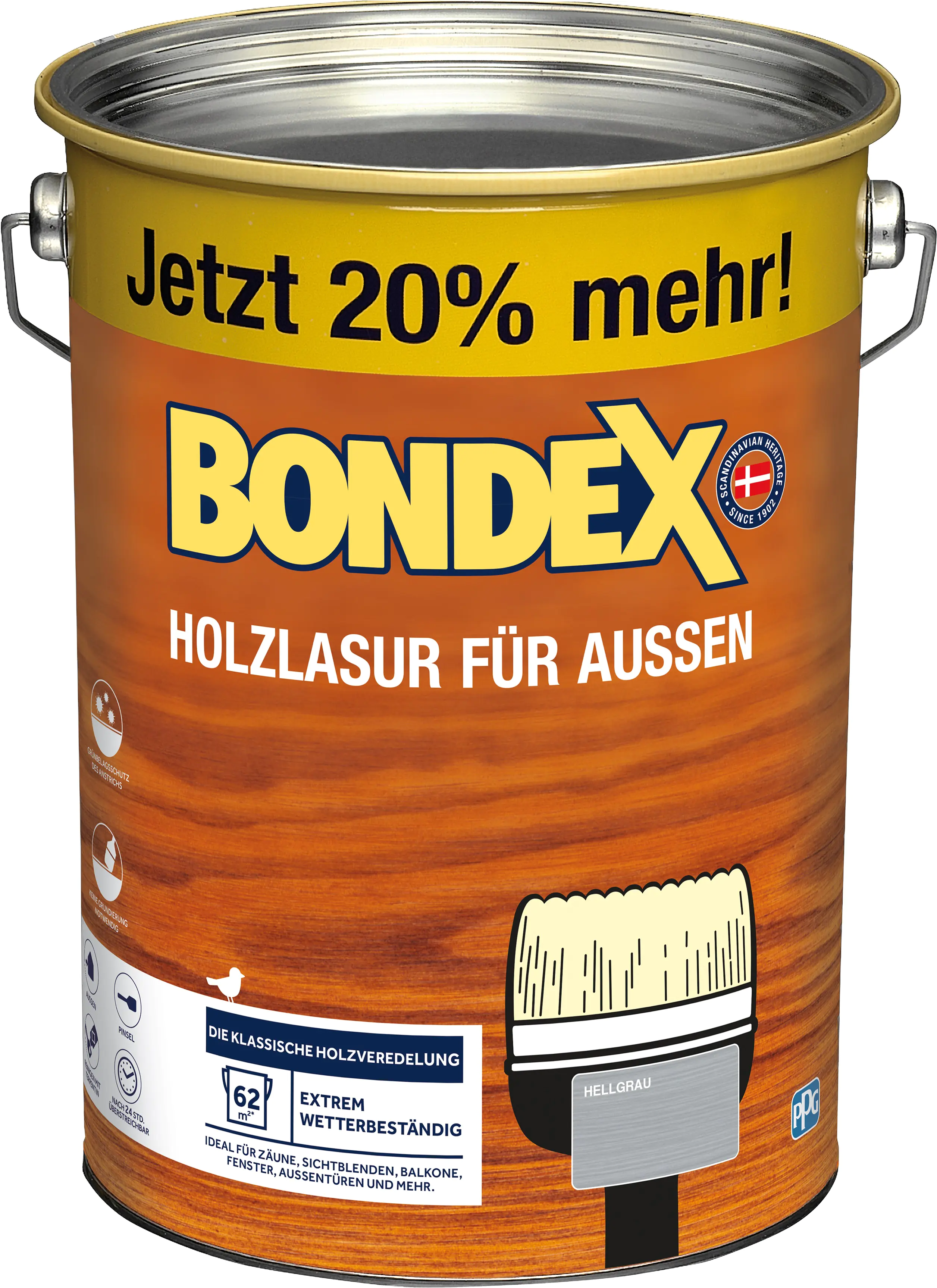 Bondex Holzlasur 4,8 L hellblaugrau Bondex Holzlasur 4,8 L hellblaugrau