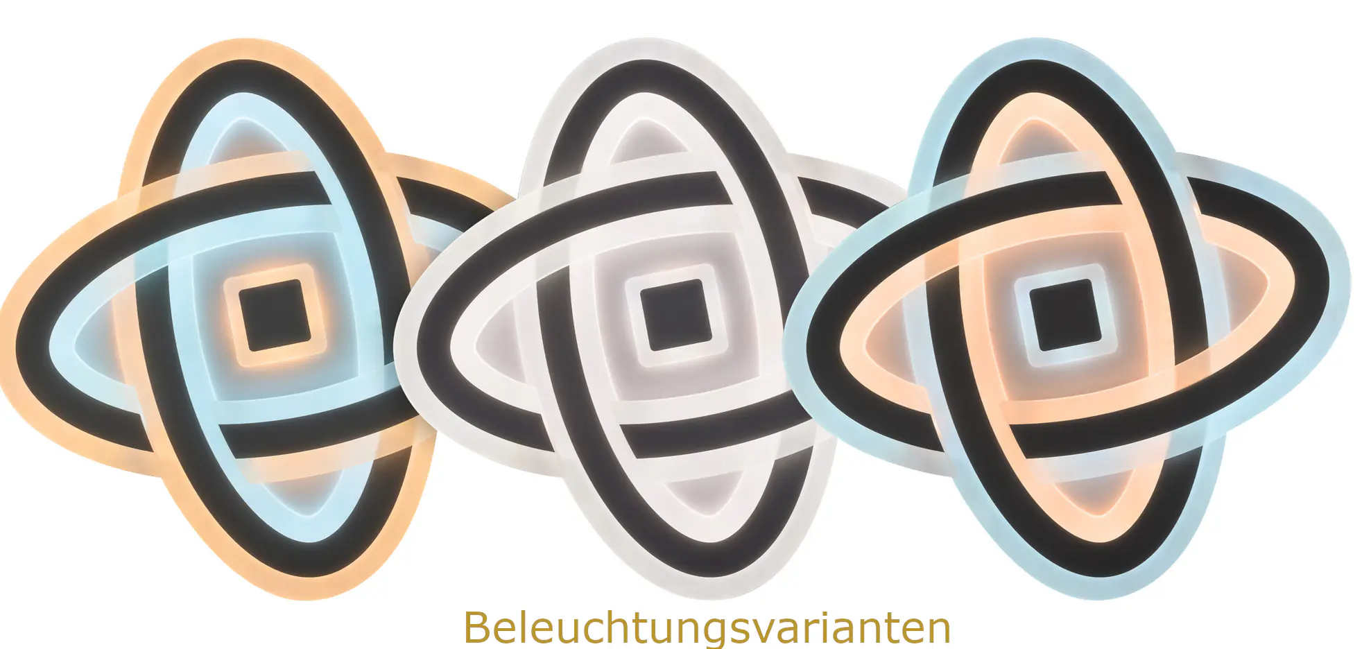 Light & More LED Deckenlampe Venus 60W schwarz warmweiß-kaltweiß