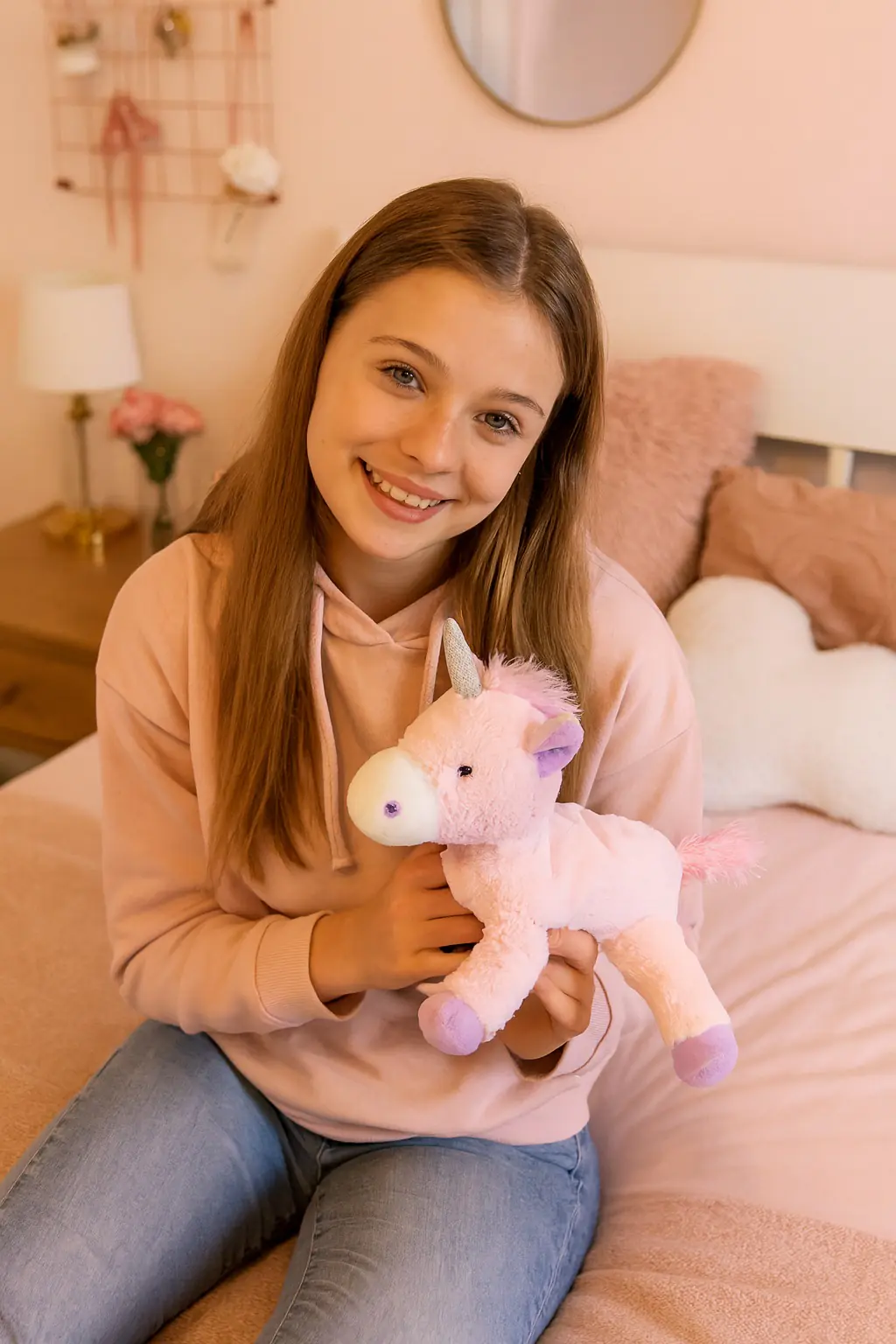 Warmies Wärmekuscheltier Einhorn rosa