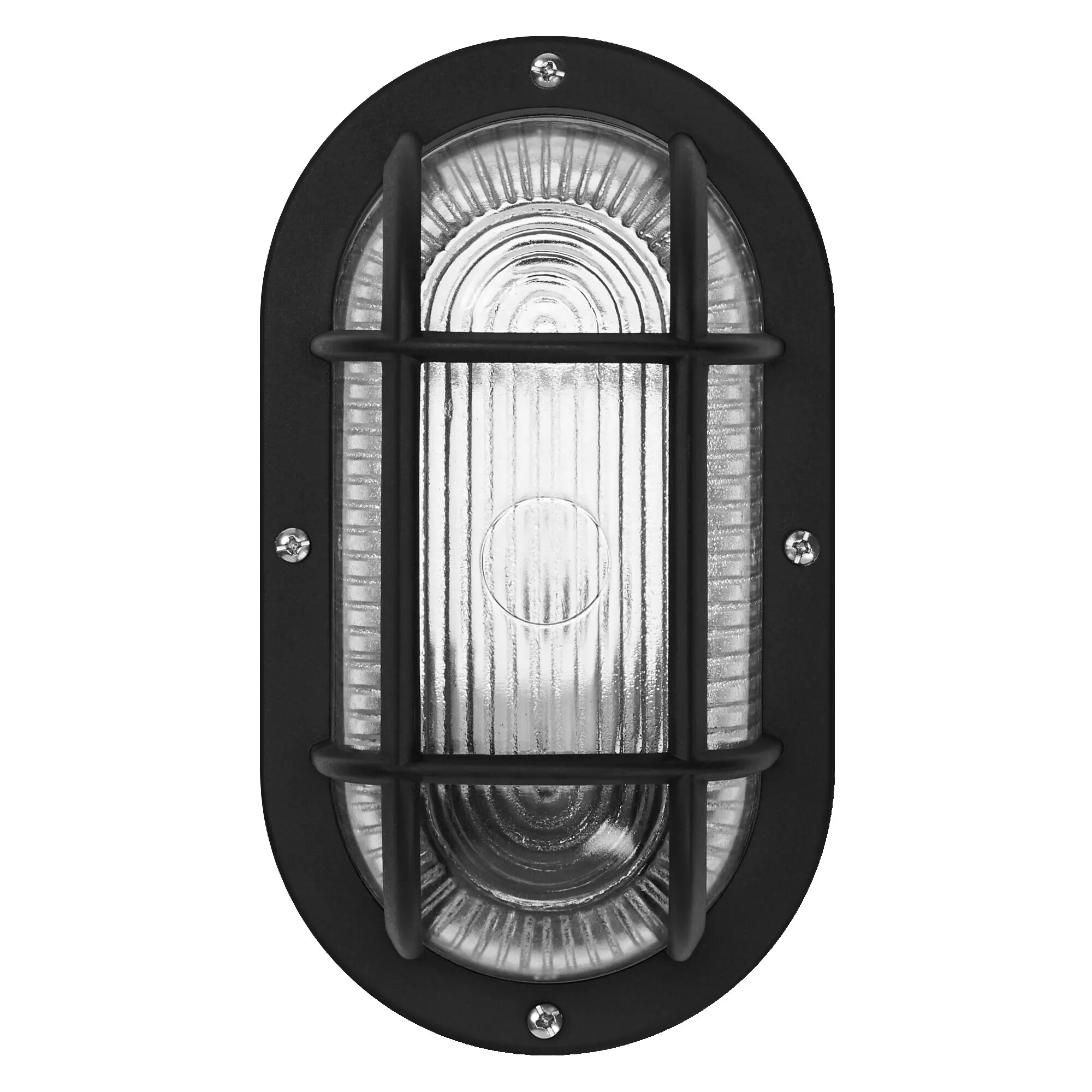 Osram LED Wandleuchte Bulkhead Essential Oval E27 schwarz