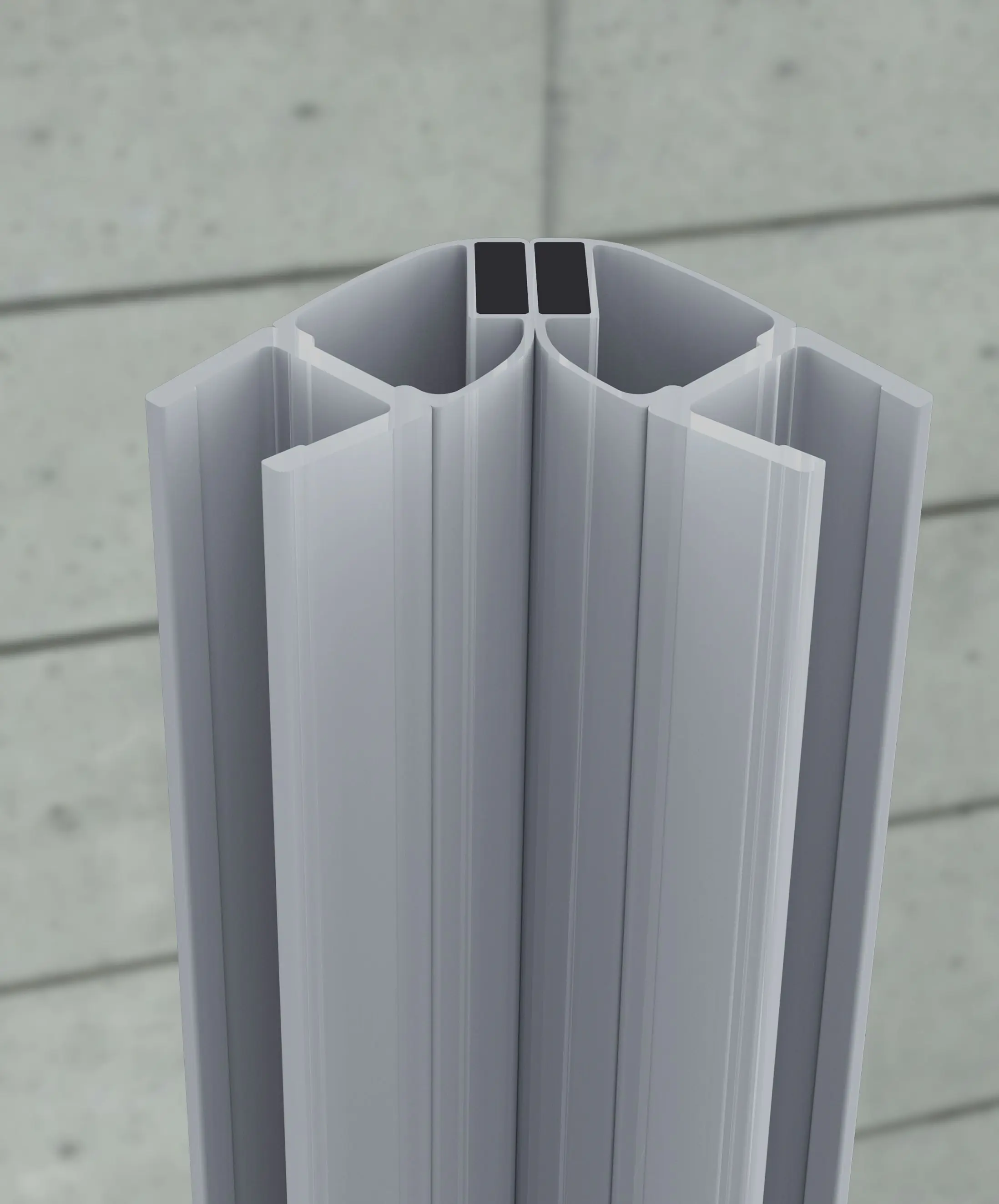 Primaster Magnetleisten für Duschwand Easy 6 Mix & Match grau