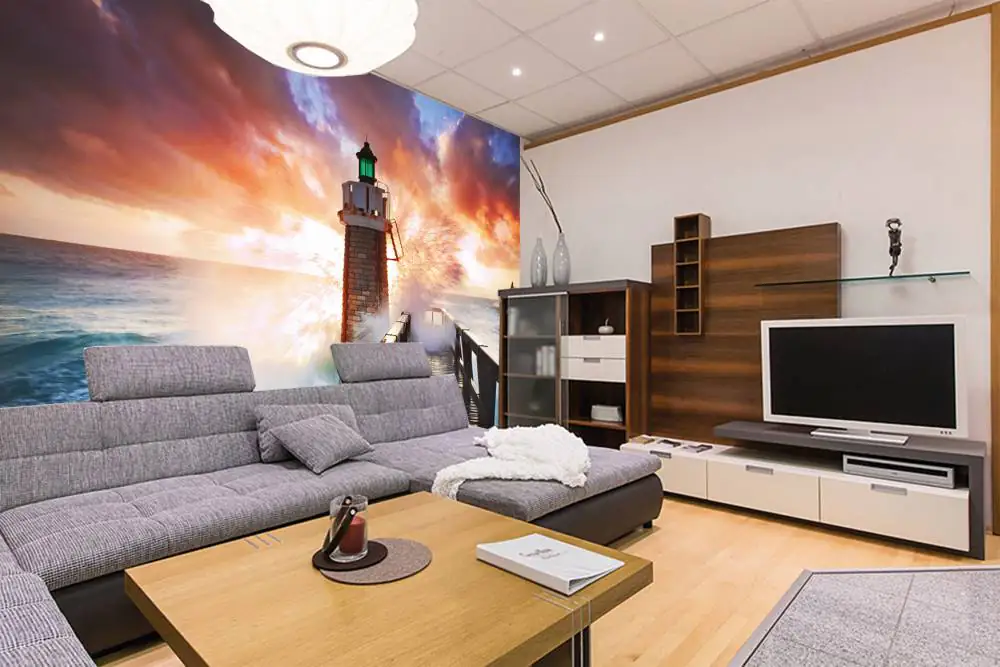 papermoon Vlies- Fototapete Digitaldruck 350 x 260 cm Lighthouse