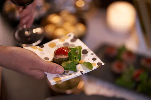 Duni Serviette gefalzt Festive Bubbles 24 x 24 cm - 20er Pack