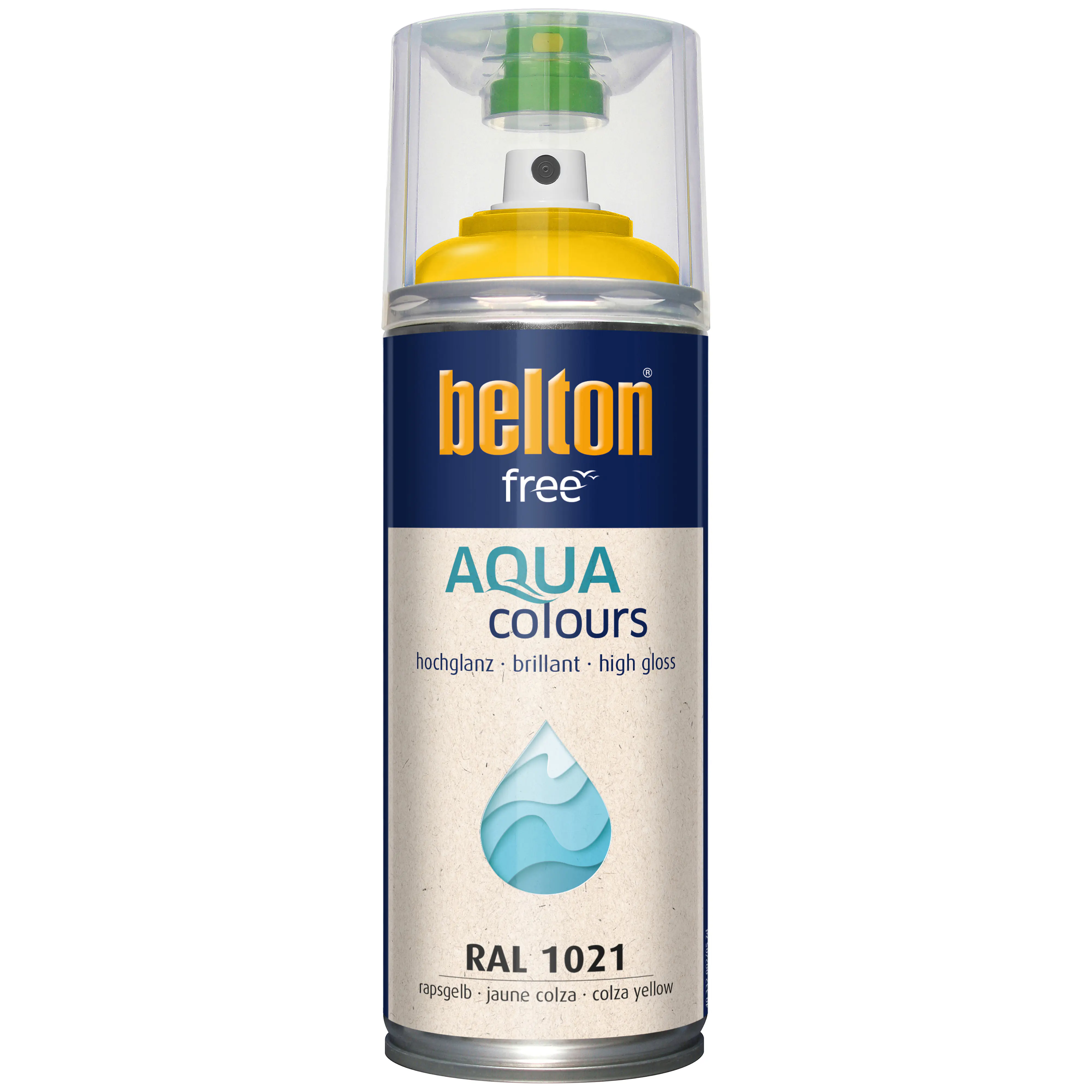 belton free Lackspray AQUAcolours 400 ml rapsgelb hochglanz
