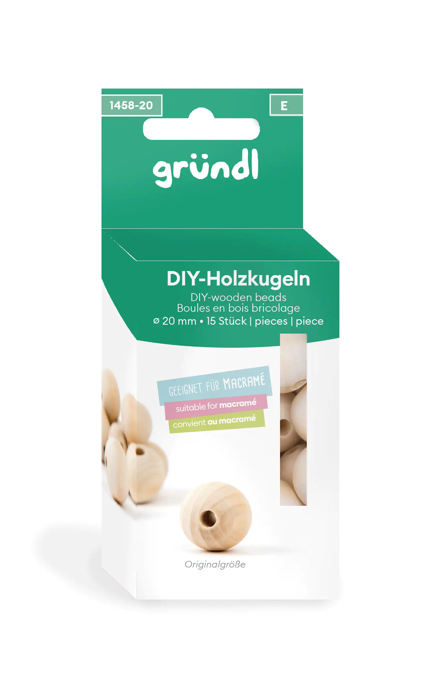 Gründl DIY Holzkugeln 20 mm 15 Kugeln