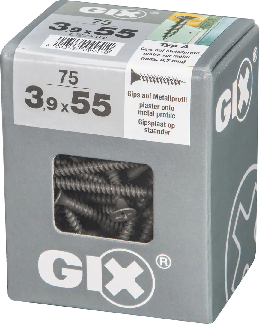 Spax Schnellbauschrauben 3.9 x 55 mm PH 2 - 75 Stk. Spax Schnellbauschrauben 3.9 x 55 mm PH 2 - 75 Stk.