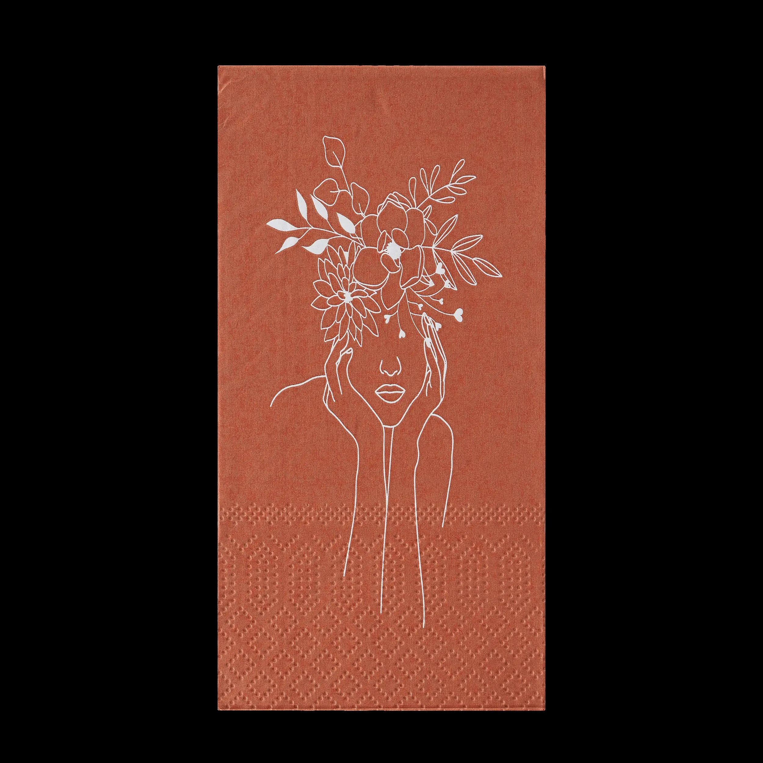 Eglo Servietten Belbari braun weiß 17 x 8 cm - 20er Pack