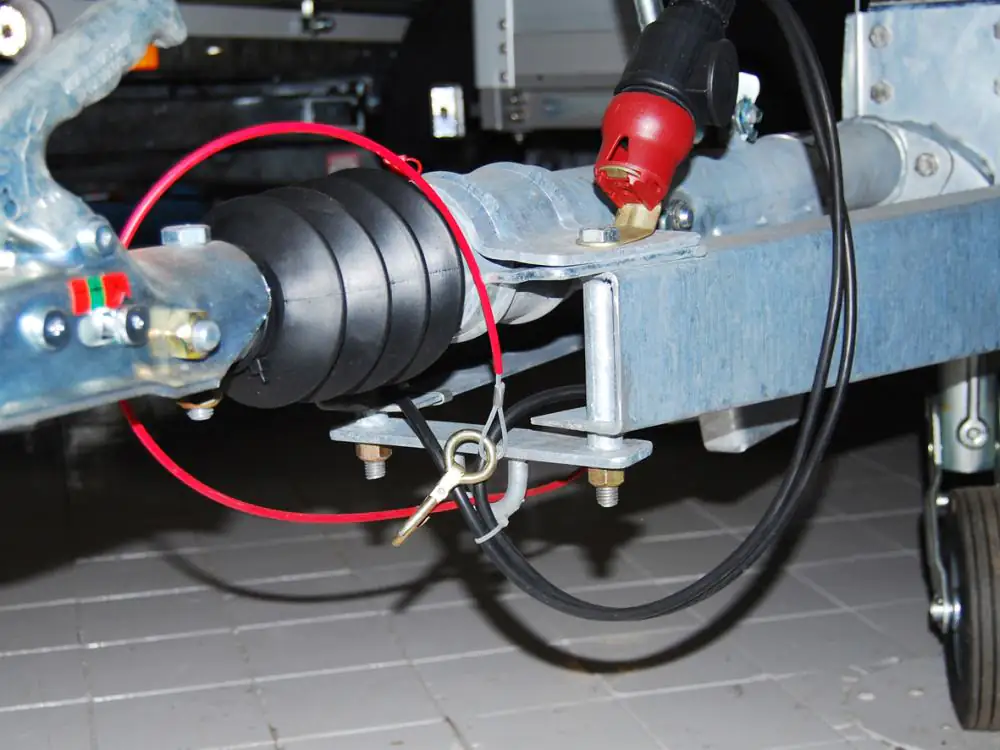 LAS Abreißseil mit Haken und Ringen 1m