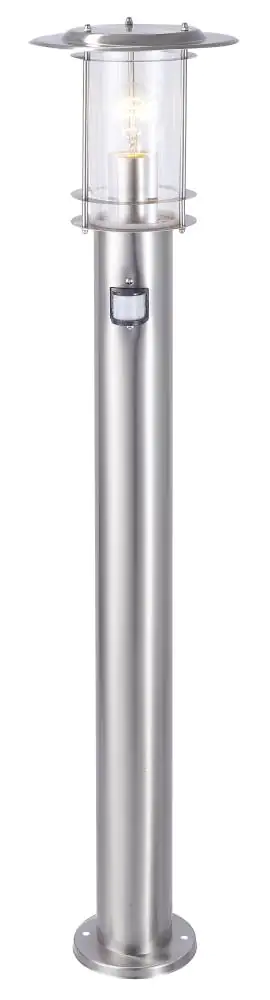 Brilliant Wegeleuchte York edelstahl 100 cm Bewegungsmelder E27 40 W