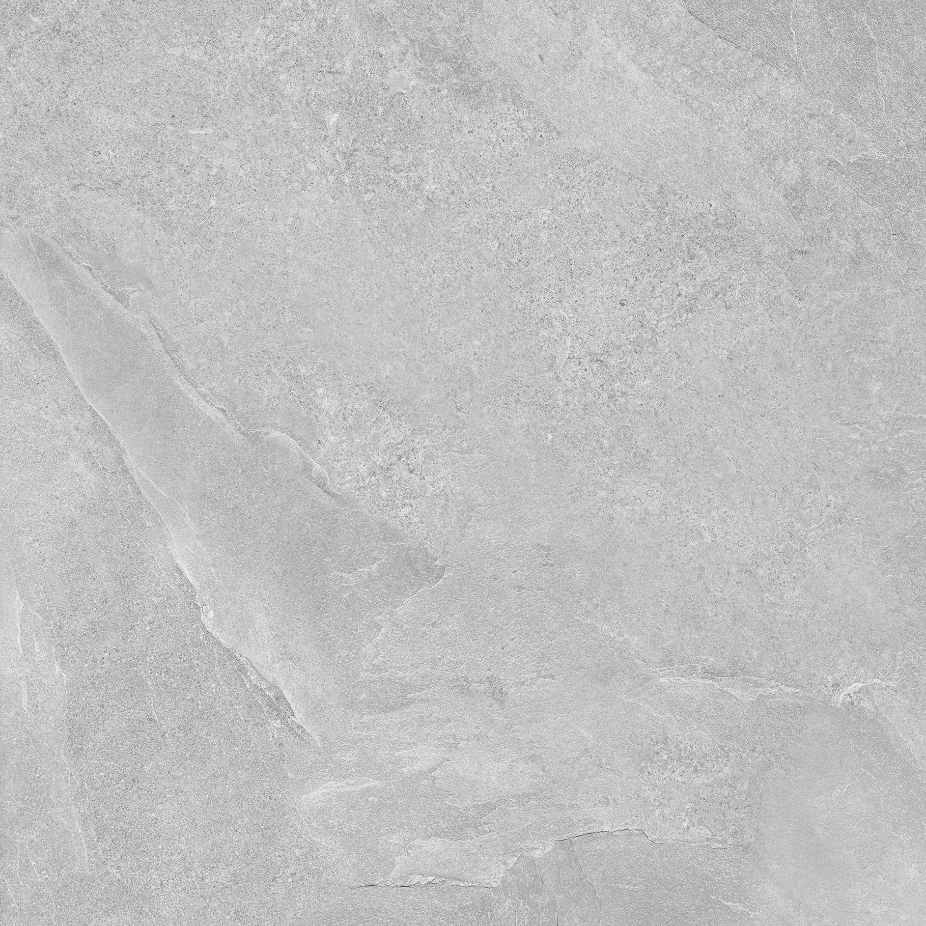 Terrassenplatte Feinsteinzeug Ash 80 x 80 cm silber matt