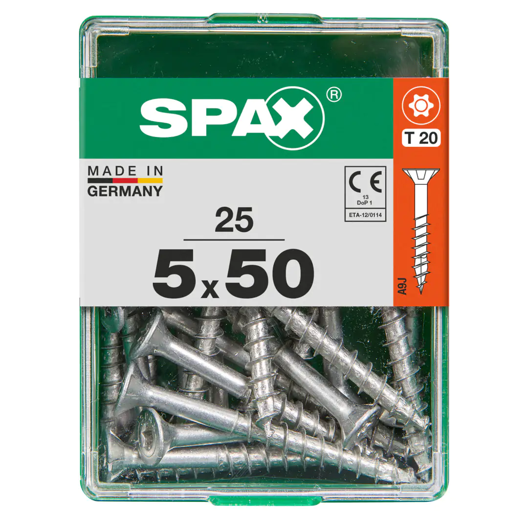 Spax Universalschrauben 5.0 x 50 mm TX 20 - 25 Stk. Spax Universalschrauben 5.0 x 50 mm TX 20 - 25 Stk.