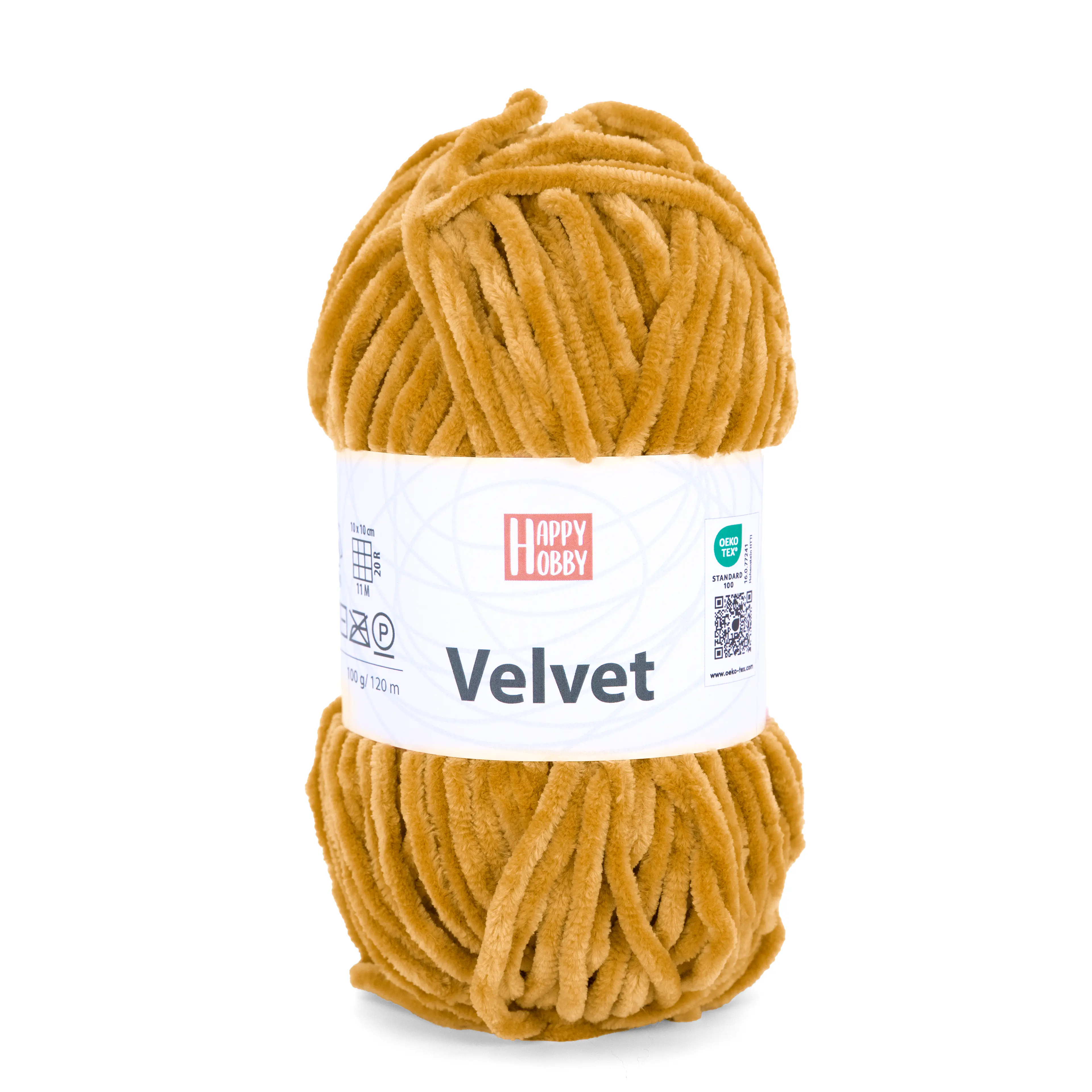 Happy Hobby Wolle Velvet 100 g curry