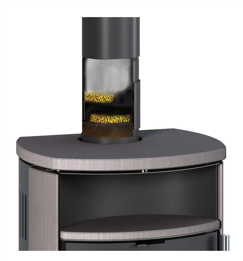 Accente Kaminofenfilter Sauberling grau