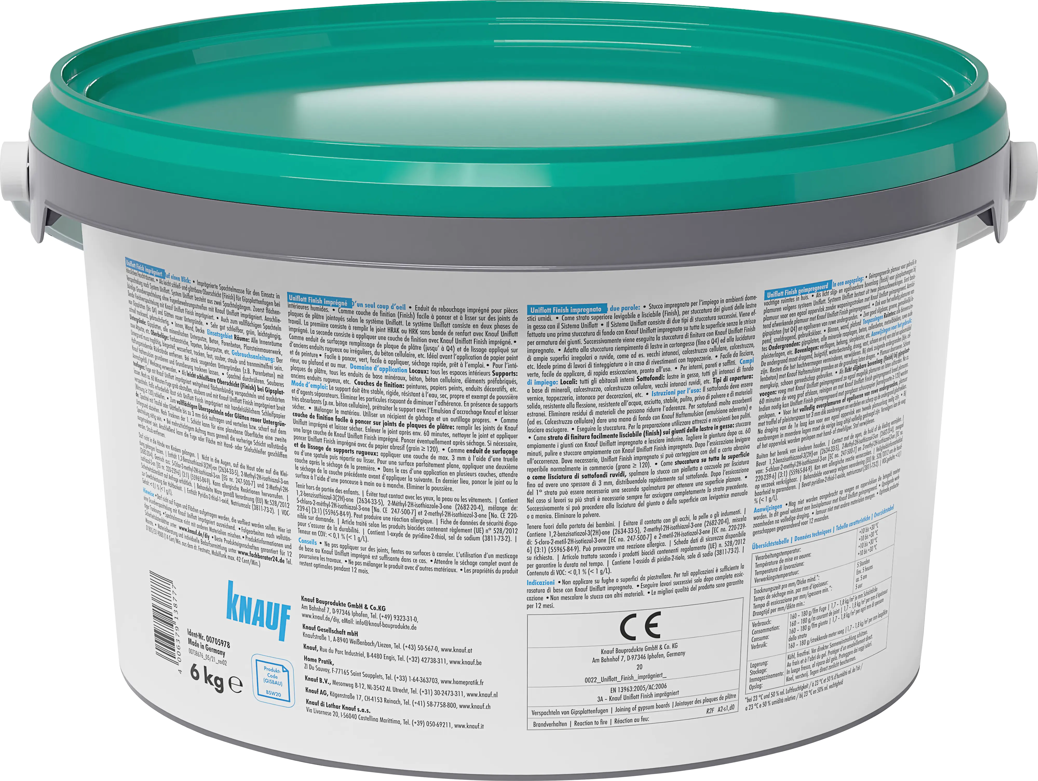 Knauf Uniflott Finish Spachtelmasse imprägniert 6 kg