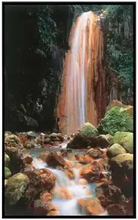 papermoon Infrarotheizkörper EcoHeat 60X100 cm 600 Watt, Wasserfall Stein