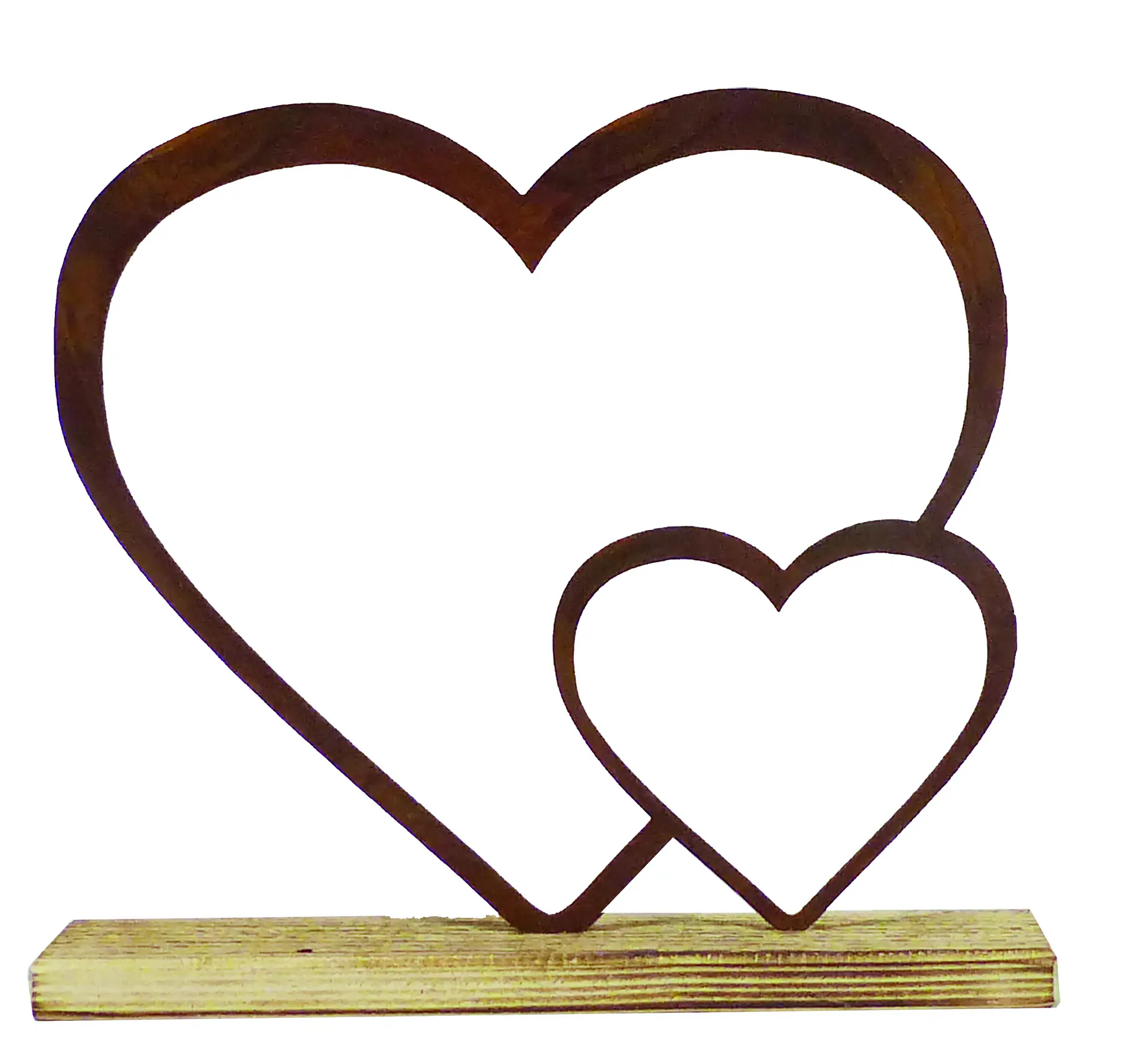 Badeko Doppelherz Clara 30 x 30 cm rostbraun