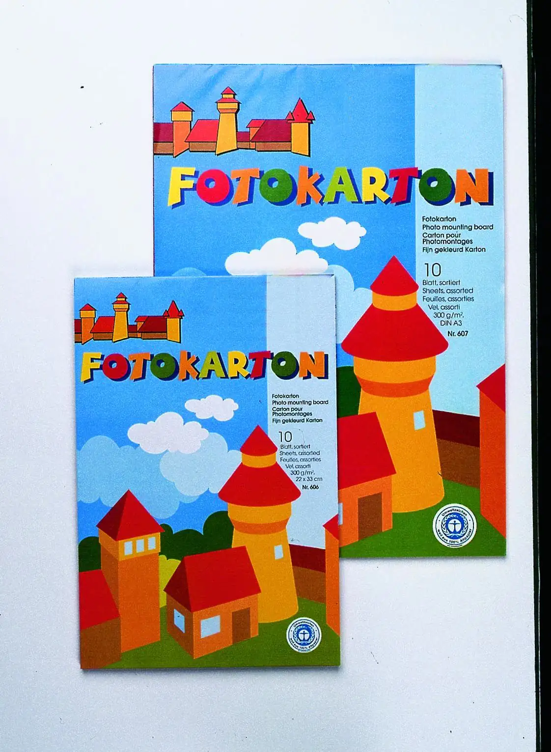 Glorex Fotokartonblock 300g/m² sortiert 22 x 32 cm, 10 Blatt