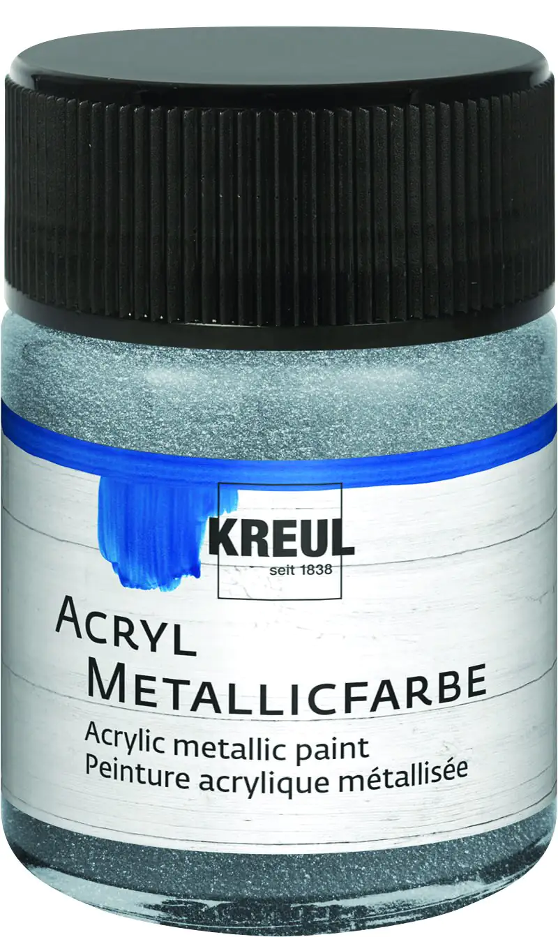 Kreul Acryl Metallicfarbe silber 50 ml