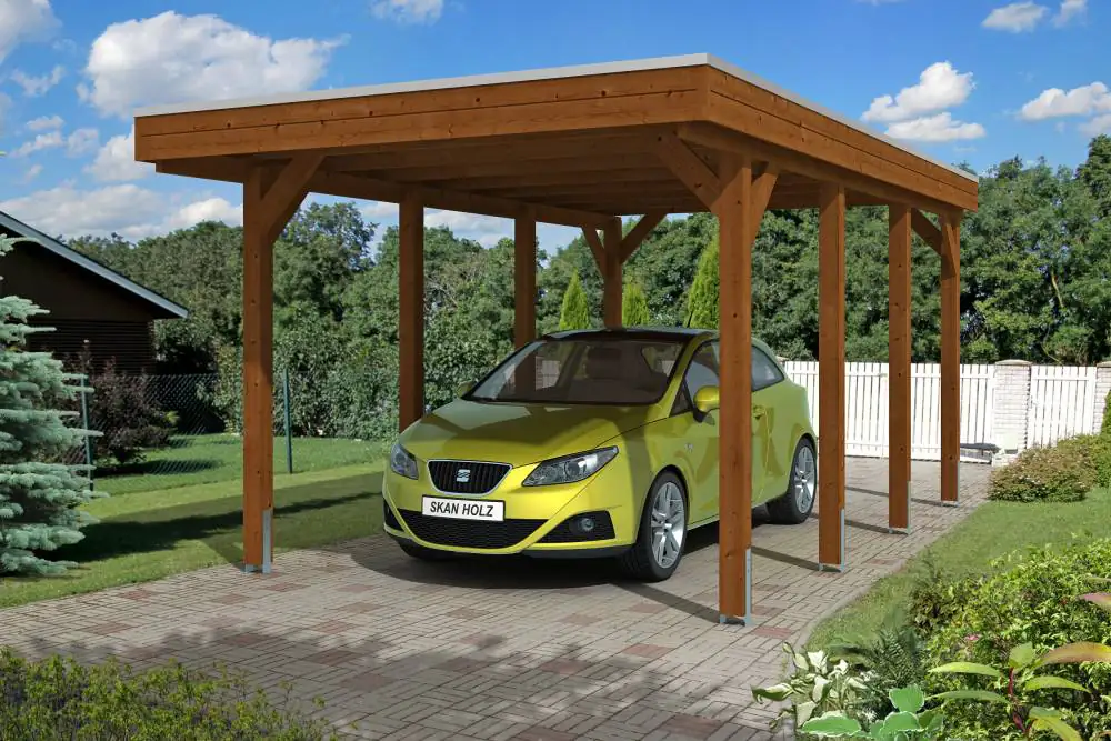 SKAN HOLZ Carport Friesland 314 x 555 cm mit Aluminiumdach SKAN HOLZ Carport Friesland 314 x 555 cm mit Aluminiumdach
