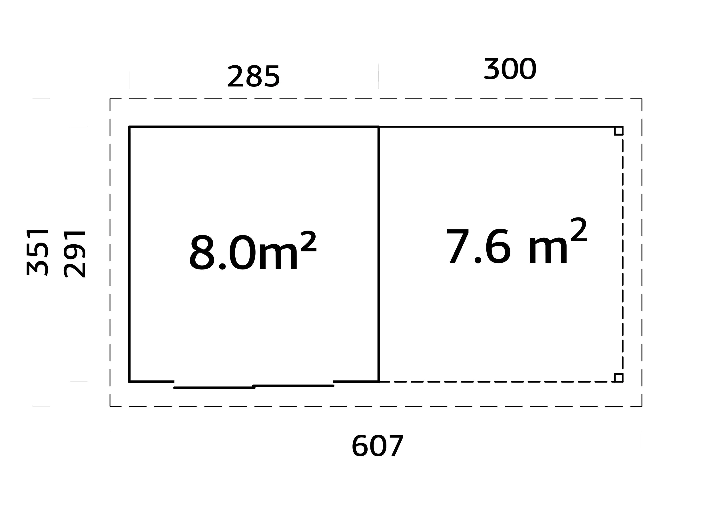 Palmako Gartenhaus Lydia 285 x 563 cm mit Glasschiebetüren grau lackiert Palmako Gartenhaus Lydia 285 x 563 cm mit Glasschiebetüren grau lackiert