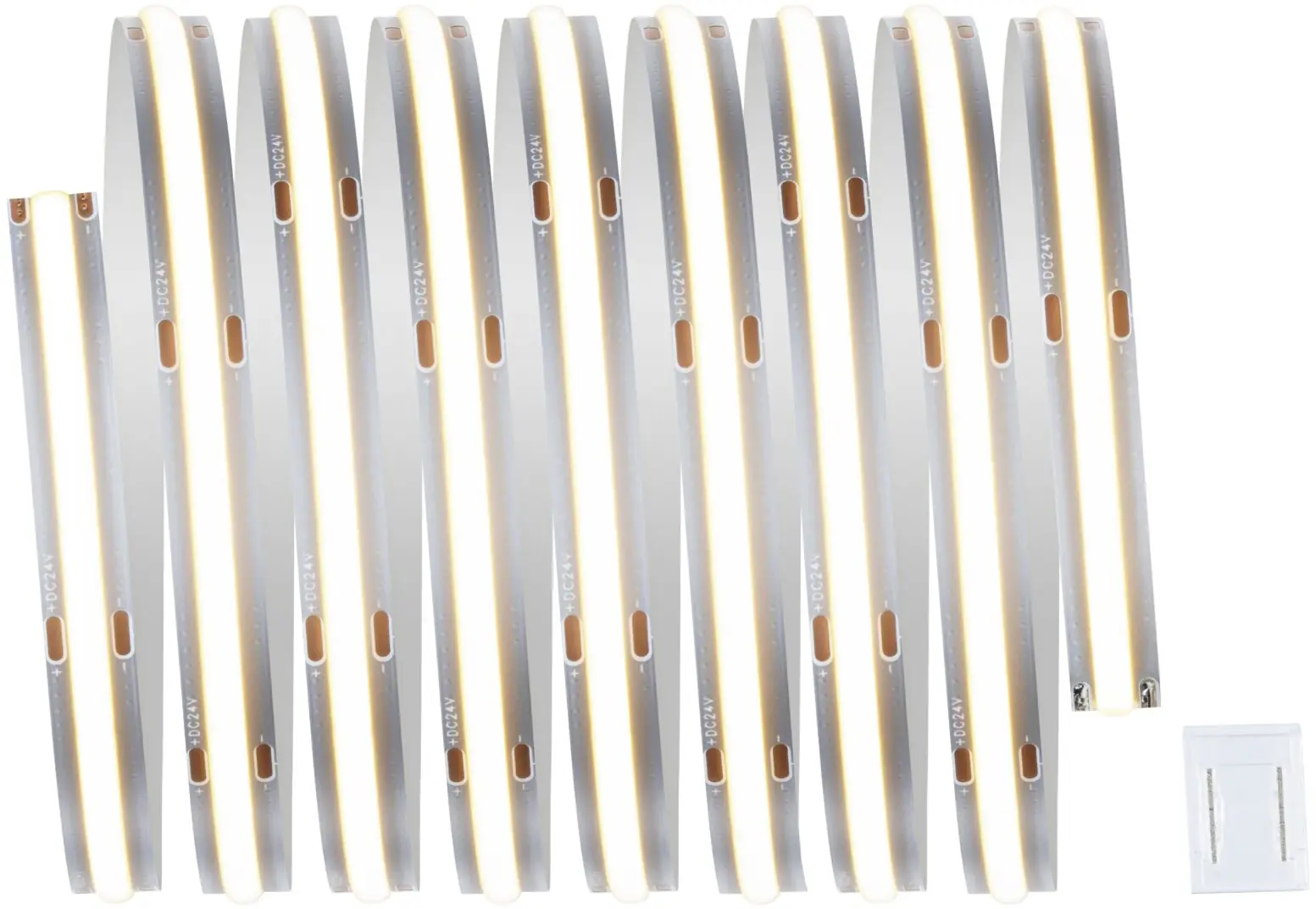 Paulmann MaxLED 500 Stripe 2,5 m warmweiß Full-Line COB silber