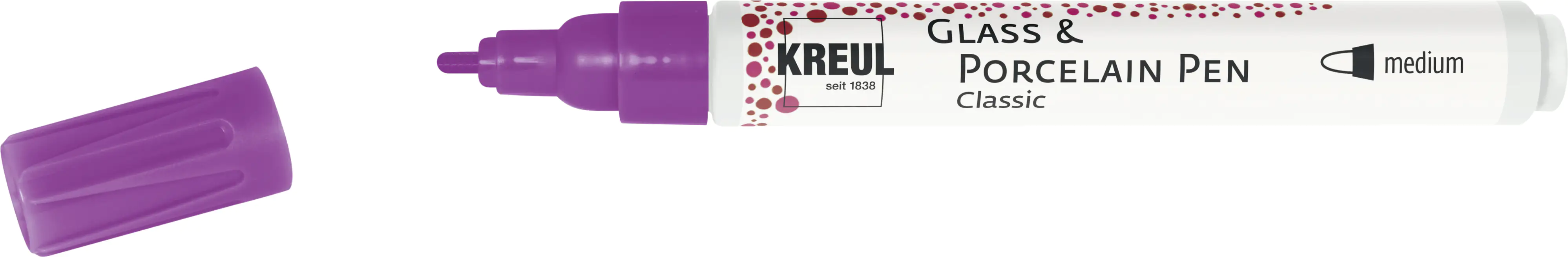 Kreul Glass & Porcelain Pen Classic flieder 2 - 4 mm
