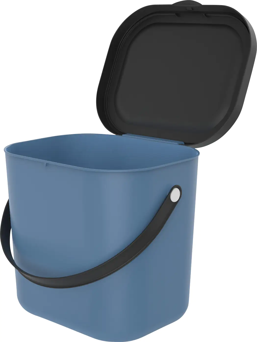 Rotho Mülltrennungssystem Albula 6 L horizon blue Recyclingbehälter