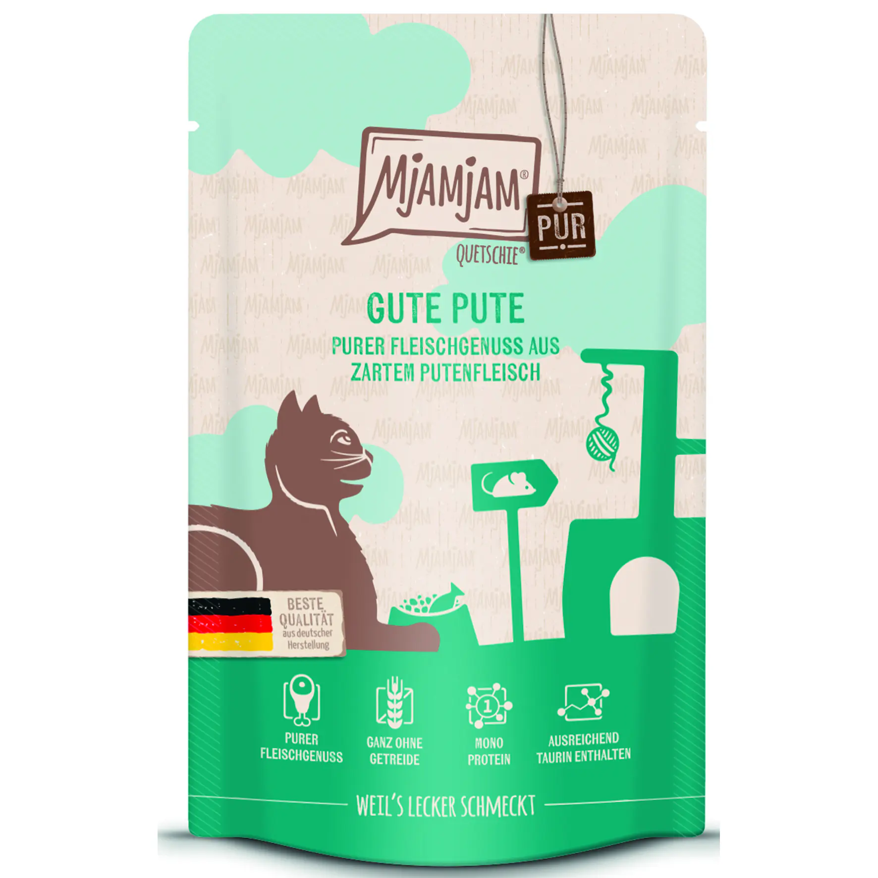 MjAMjAM - Quetschie - purer Fleischgenuss - gute Pute pur 125 g 125 g