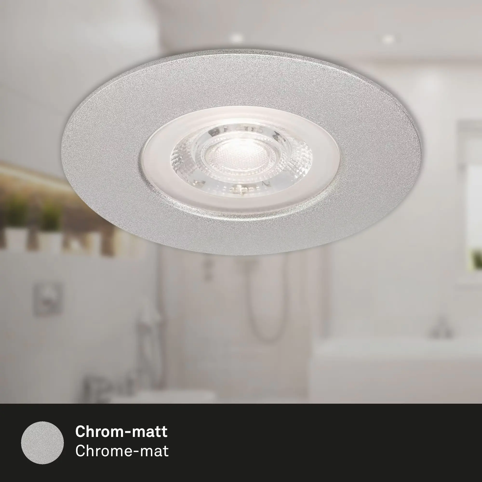 Briloner LED Einbauleuchte Kulana chrom-matt Ø 9 cm warmweiß 3er Set Briloner LED Einbauleuchte Kulana chrom-matt Ø 9 cm warmweiß 3er Set
