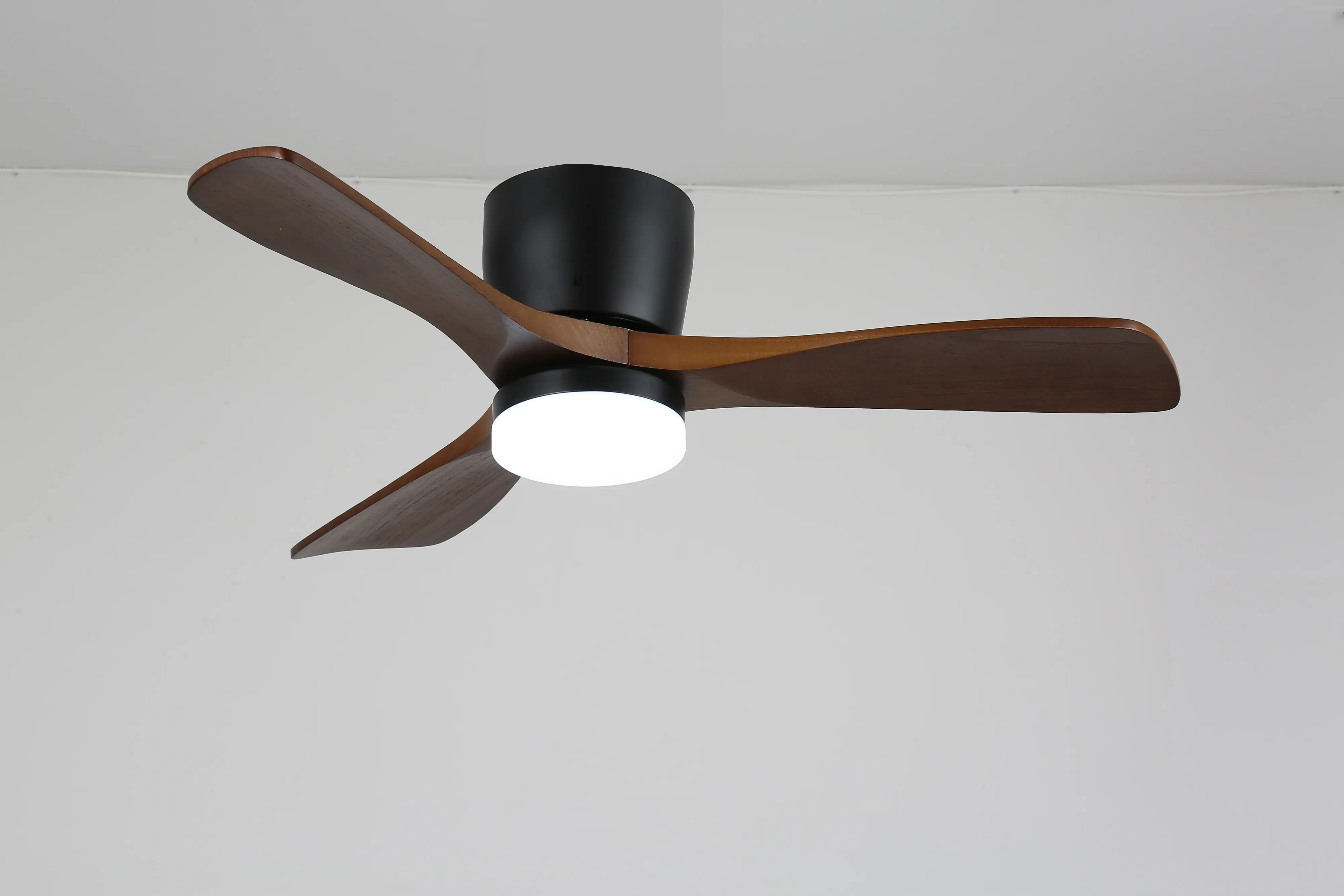 LED Deckenventilator mit Leuchte Didi Ø 132 cm 55 W Holzoptik