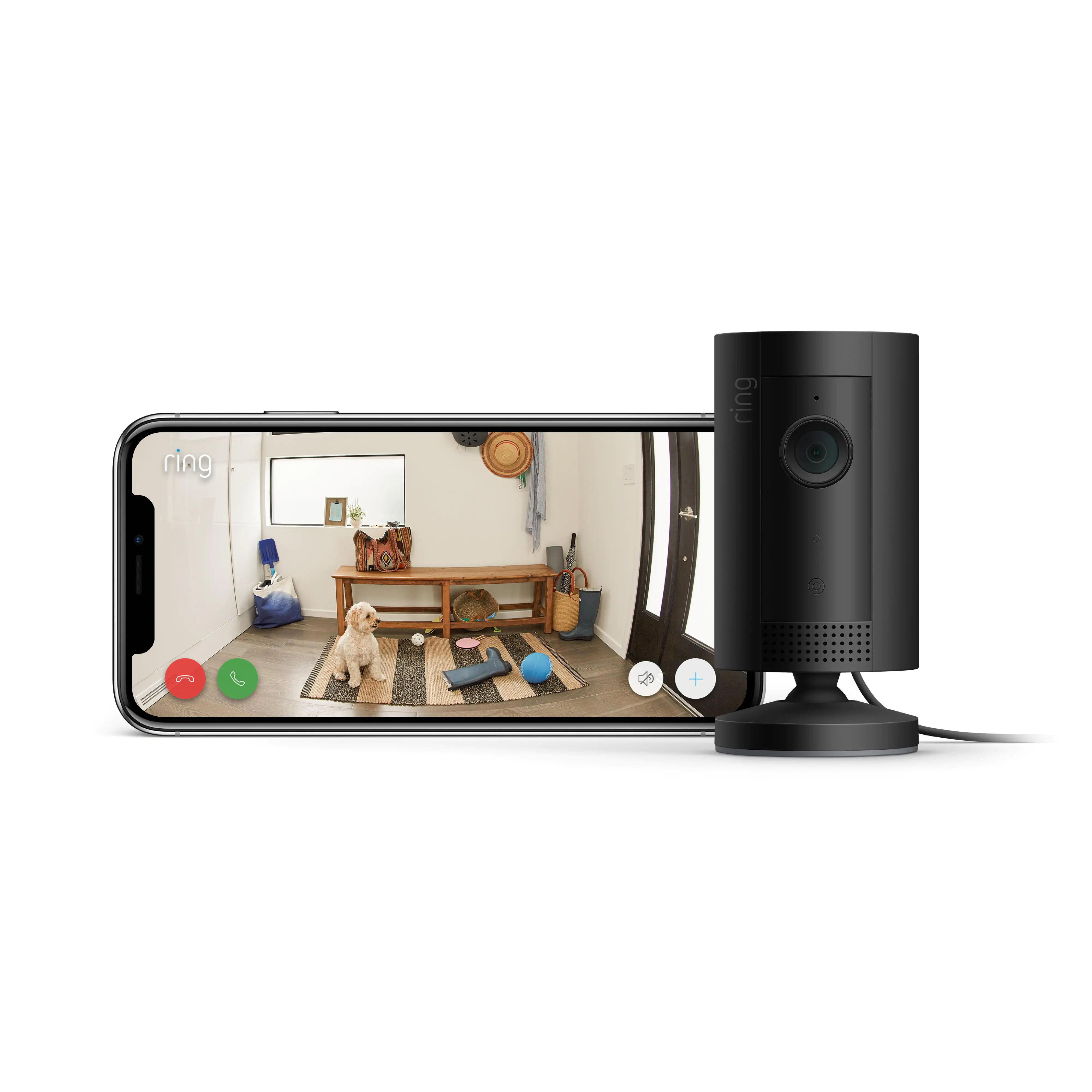 Ring Indoor Cam schwarz Überwachungskamera innen, HD-Video, WLAN Ring Indoor Cam schwarz Überwachungskamera innen, HD-Video, WLAN