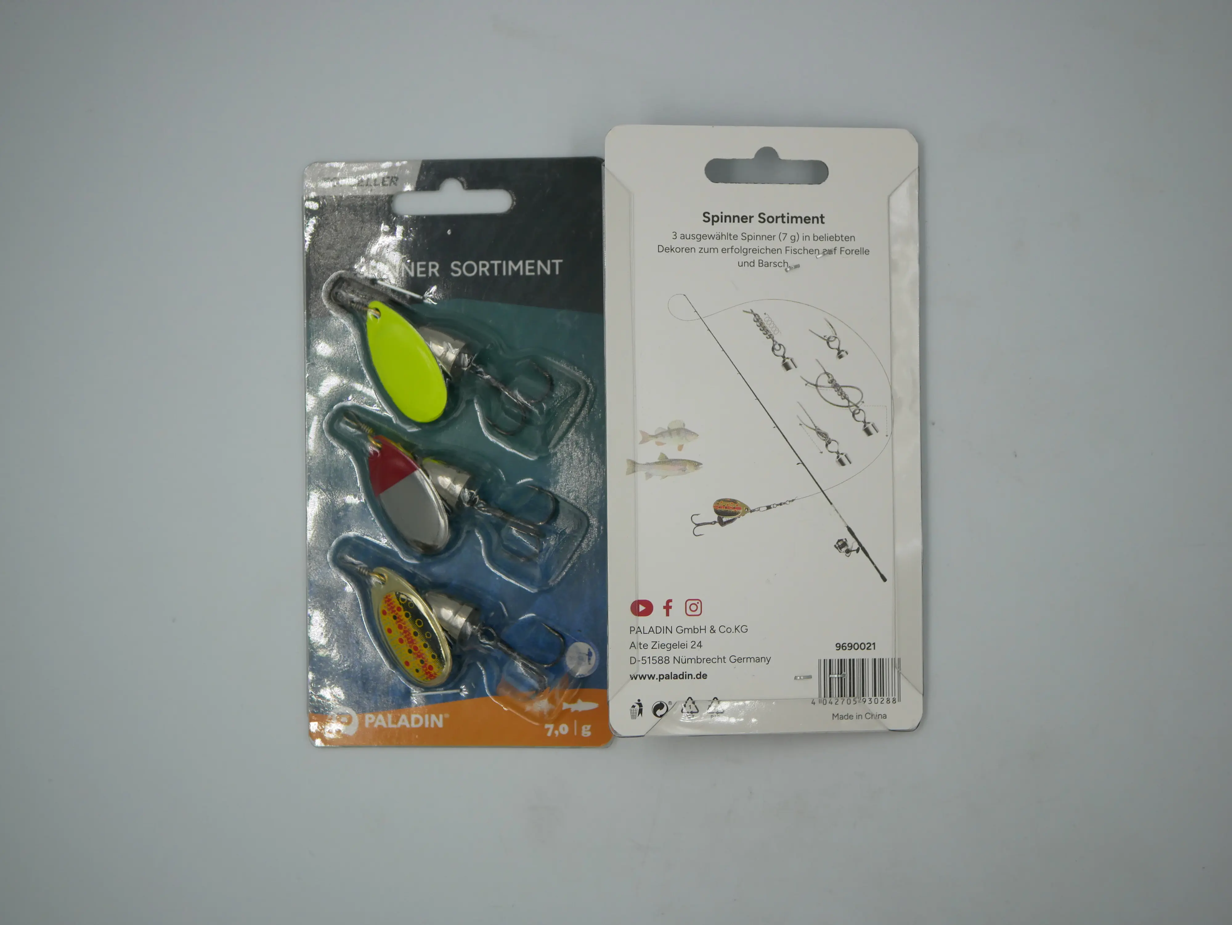Paladin Spinner Sortiment III 7g Forelle-Barsch 3 Stück/Forelle-Barsch/7g