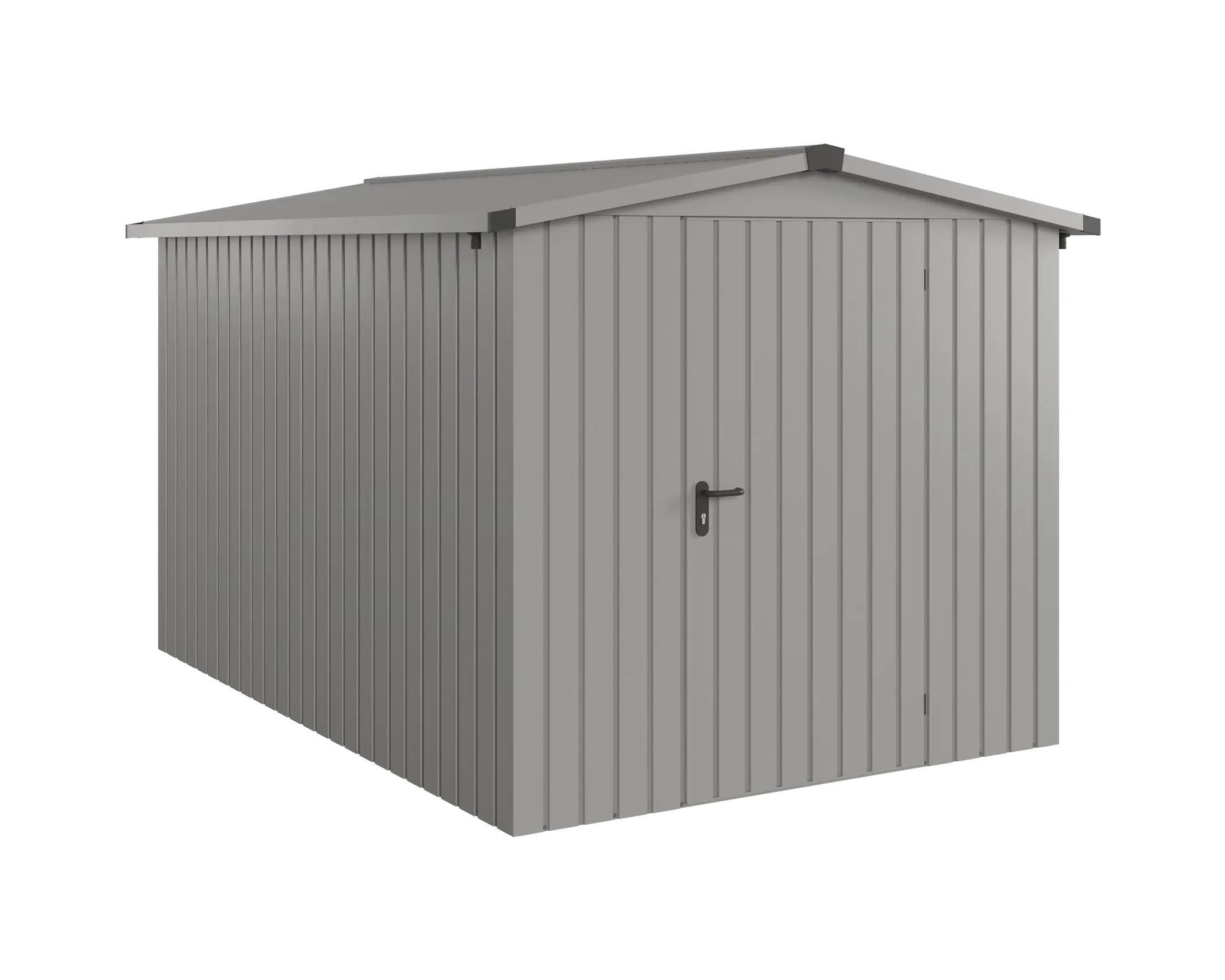 EcoStar Metallgerätehaus Euroline ESD7 graualuminium 214 x 310 cm 1-flg. EcoStar Metallgerätehaus Euroline ESD7 graualuminium 214 x 310 cm 1-flg.