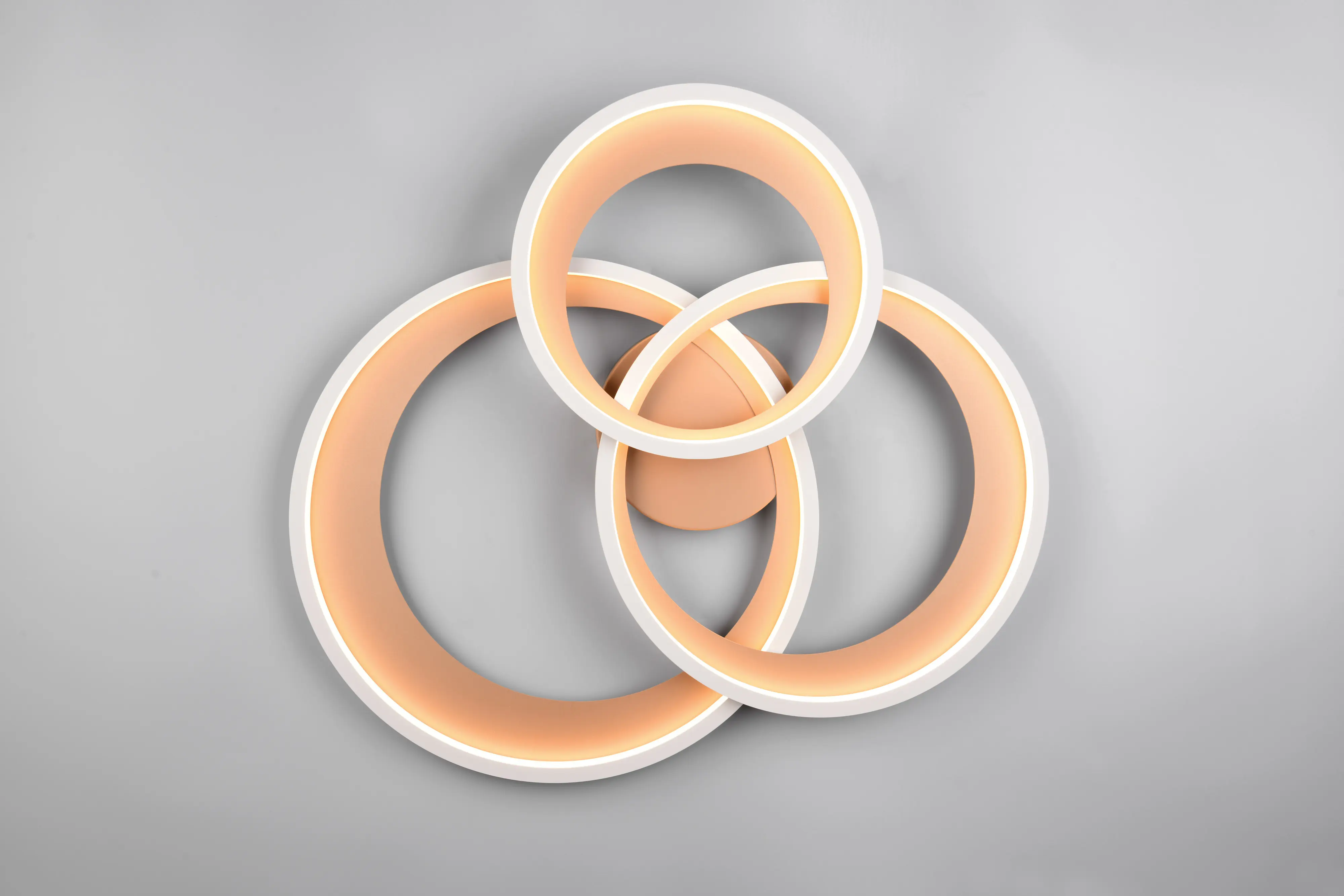 Trio LED Deckenleuchte Granada 36W grau coffee warmweiß