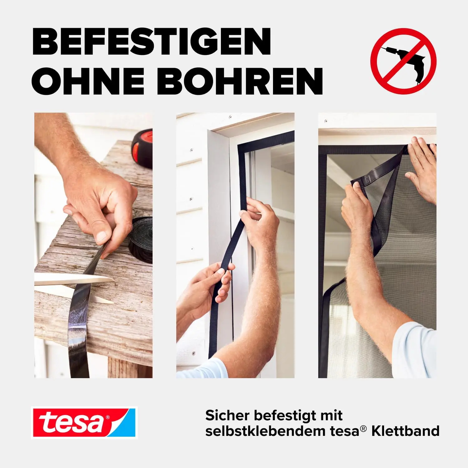Tesa Magnetvorhang Selbstschließender 120 x 240 cm Anthrazit Tesa Magnetvorhang Selbstschließender 120 x 240 cm Anthrazit