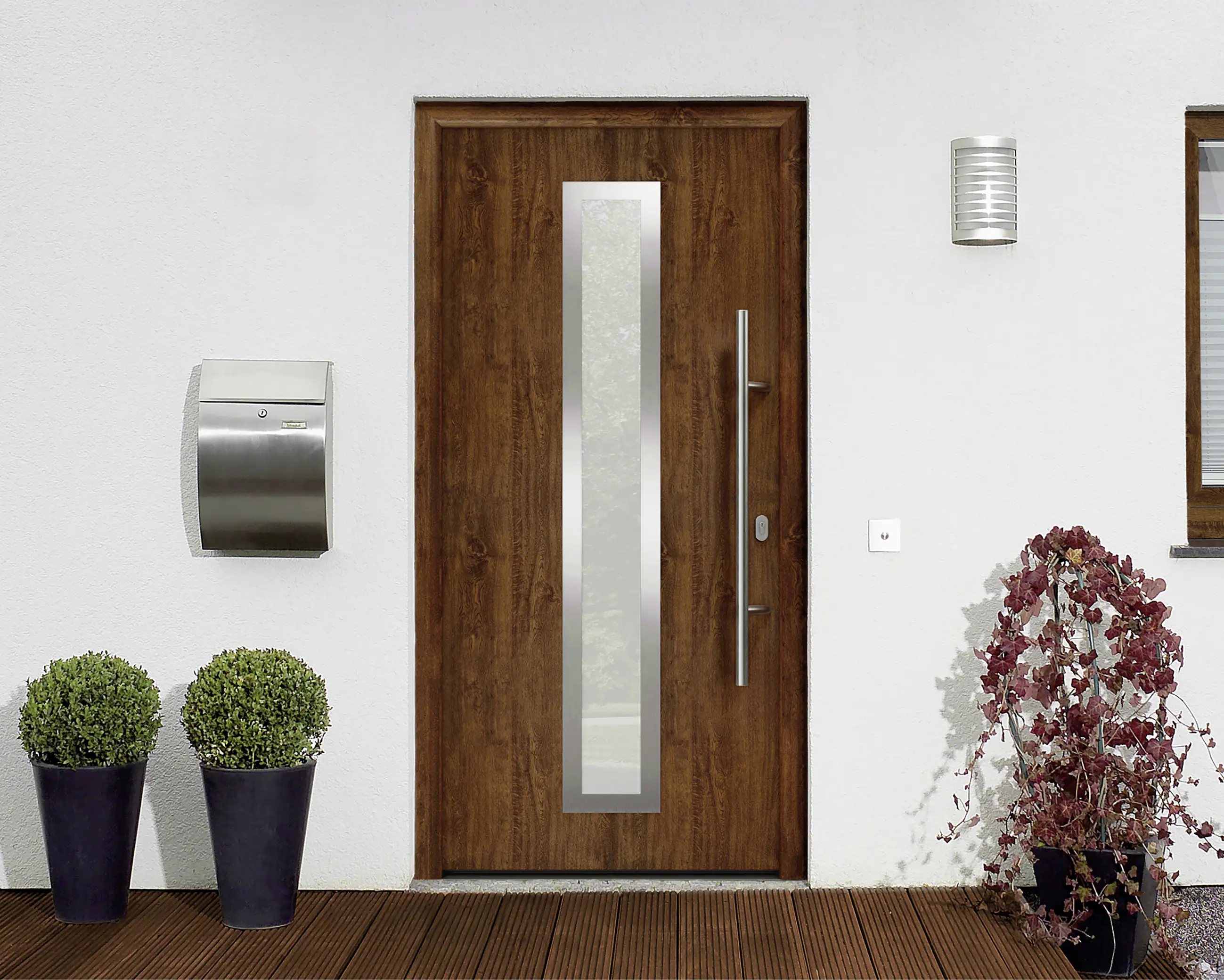 EcoStar Haustür ISOPRO IP 700S dark oak 110 x 210 cm EcoStar Haustür ISOPRO IP 700S dark oak 110 x 210 cm