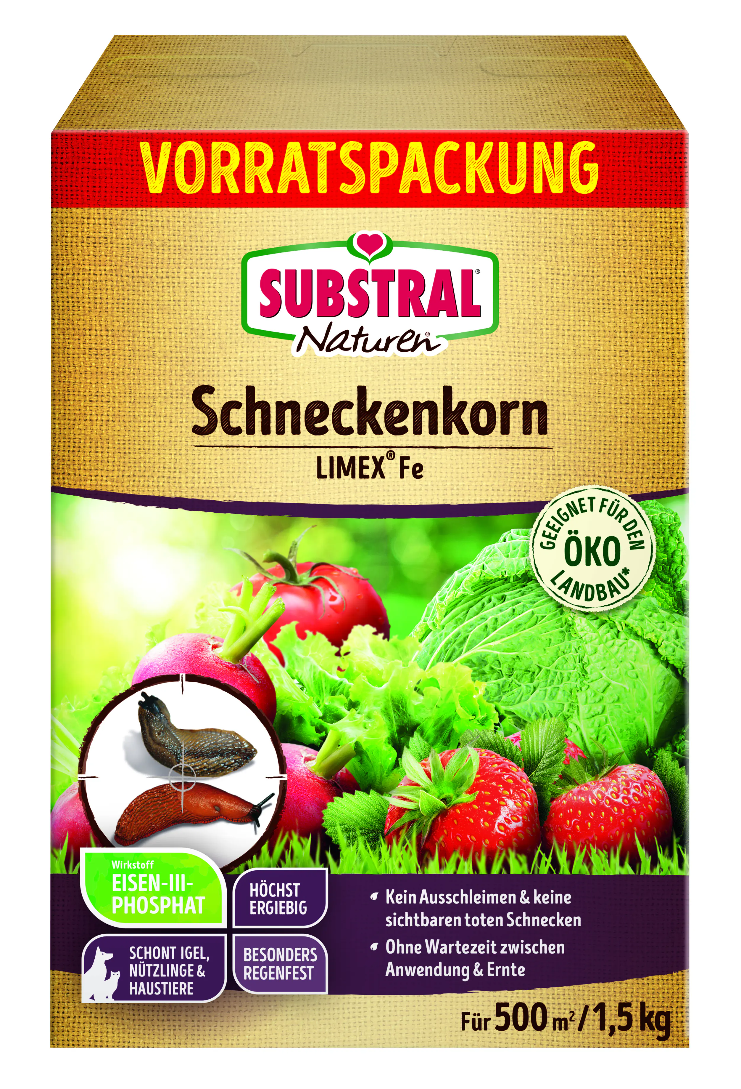 Substral Naturen Schneckenkorn Limex Fe 1,5 kg