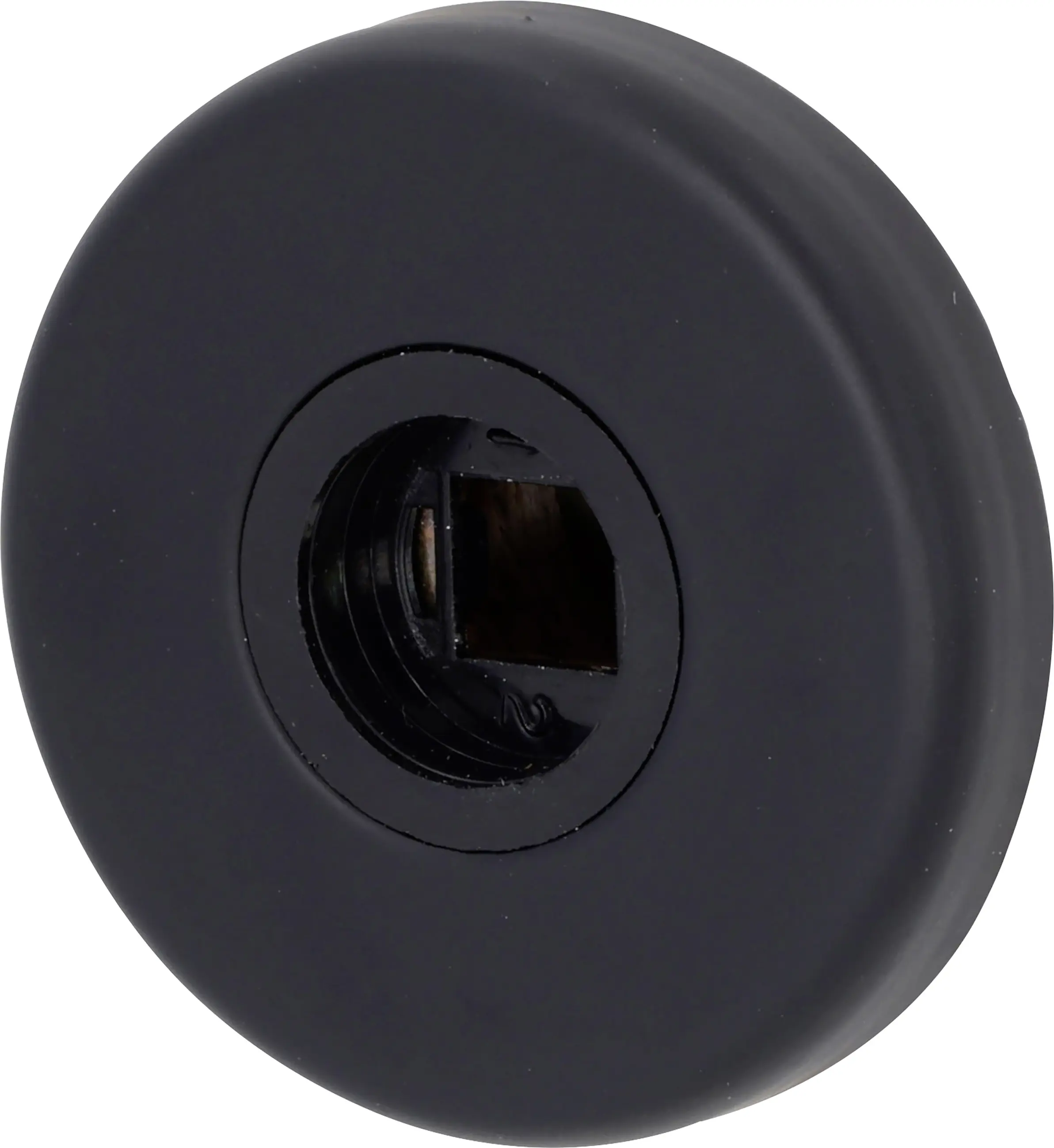 Alpertec Drückerrosette Edelstahl schwarz lackiert Ø 52 mm 2 Stück