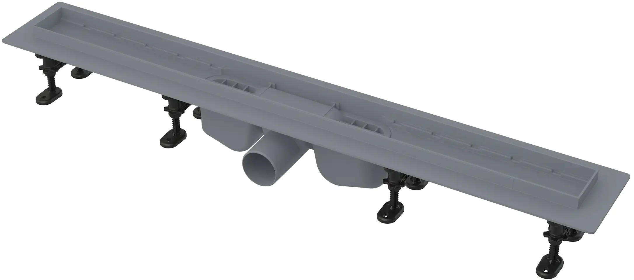 4333692063951 TrendLine Duschrinne 75 cm Kunststoff grau ohne Rost