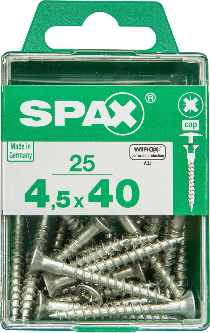 Spax Universalschrauben 4.5 x 40 mm PZ 2 - 25 Stk.